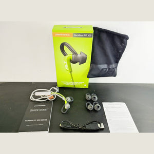 Plantronics Backbeat Fit 305 Wireless Earbuds in Lime Green Premium Charging Bundle