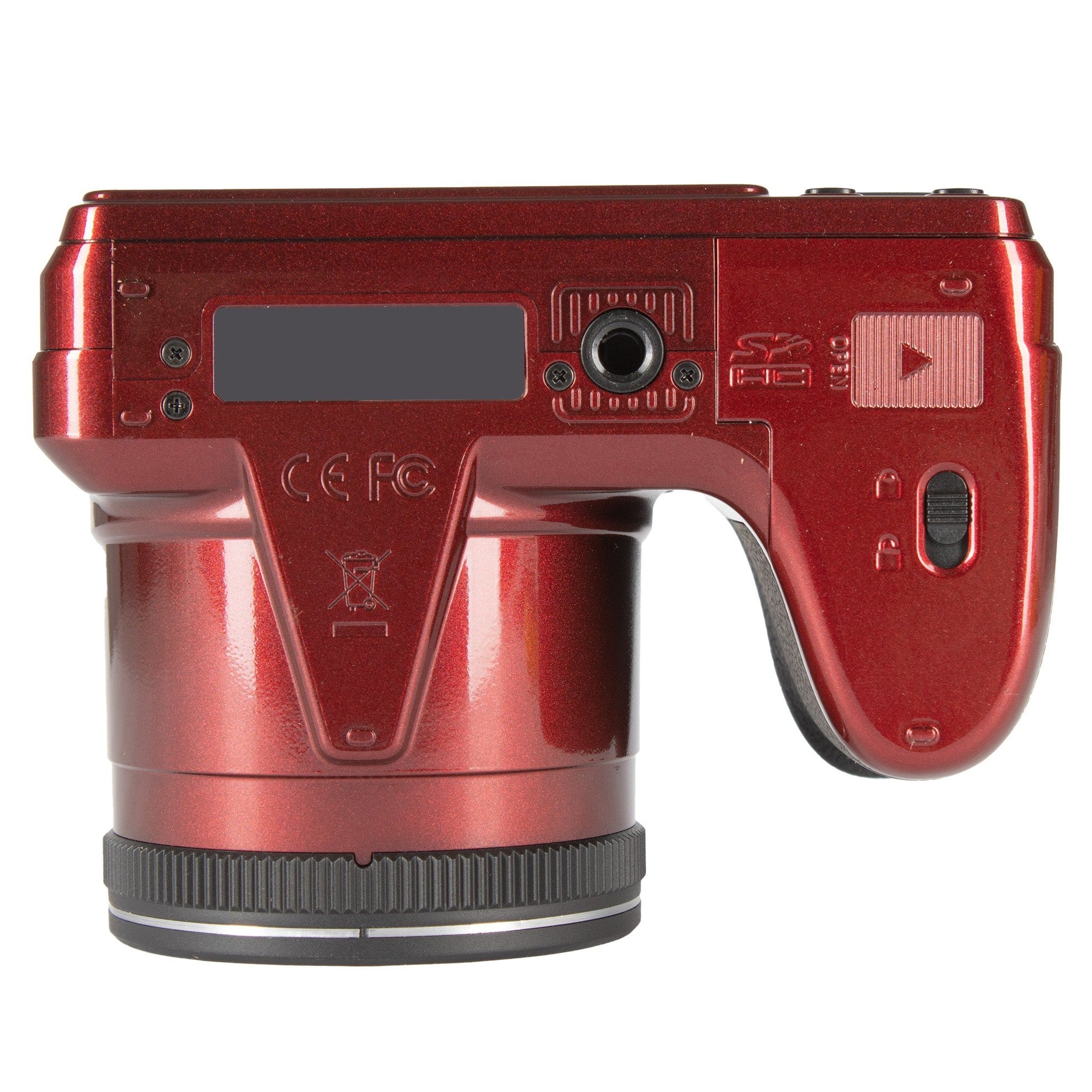 KODAK Pixpro Astro Zoom AZ405 Digital Camera Bridge, X40 Zoom, 24 mm Wide Angle, 20 Megapixels, LCD 3, Full HD 1080p Video, OIS, AA Battery - Red