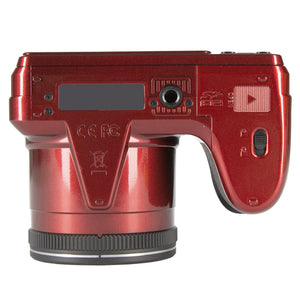 KODAK Pixpro Astro Zoom AZ405 Digital Camera Bridge, X40 Zoom, 24 mm Wide Angle, 20 Megapixels, LCD 3, Full HD 1080p Video, OIS, AA Battery - Red
