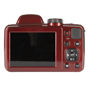 KODAK Pixpro Astro Zoom AZ405 Digital Camera Bridge, X40 Zoom, 24 mm Wide Angle, 20 Megapixels, LCD 3, Full HD 1080p Video, OIS, AA Battery - Red