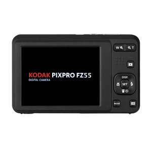 KODAK PIXPRO FZ55-BL 16MP Digital Camera 5X Optical Zoom 28mm Wide Angle 1080P Full HD Video Li-Ion Battery 2.7" LCD Vlogging Camera Blue