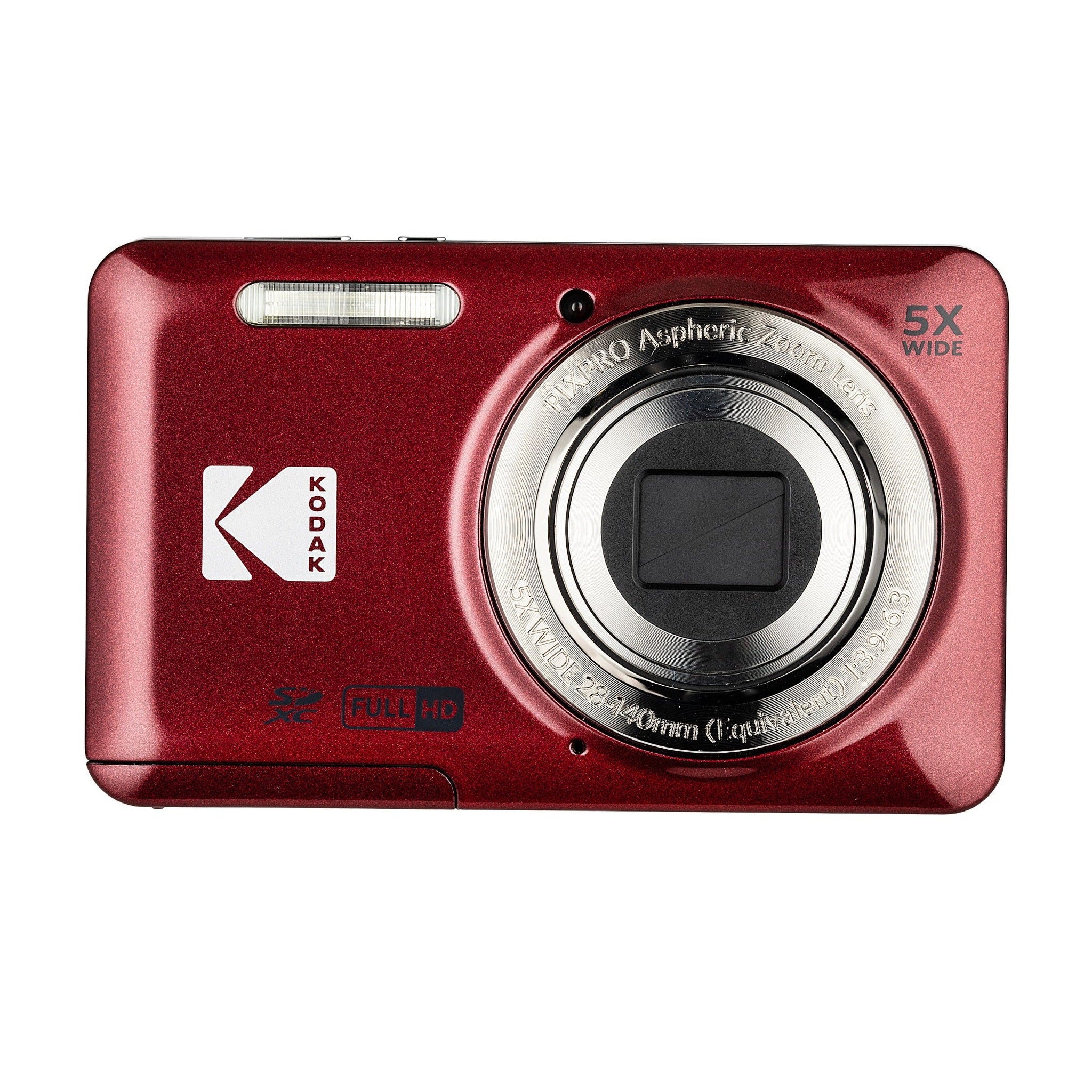 Kodak Pixpro FZ55 Digital Camera in Red FZ55RD Bundle with Accessories
