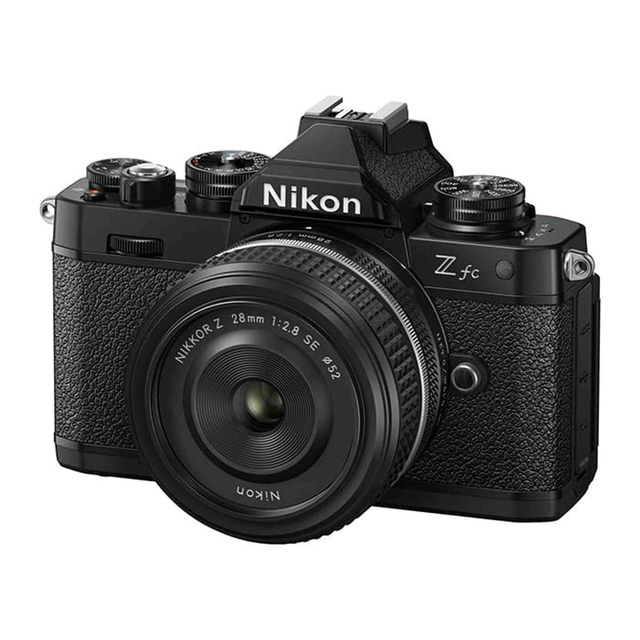 Nikon Z fc DX-Format Mirrorless Camera Body w/NIKKOR Z 28mm f/2.8 SE Black - Reconditioned Nikon