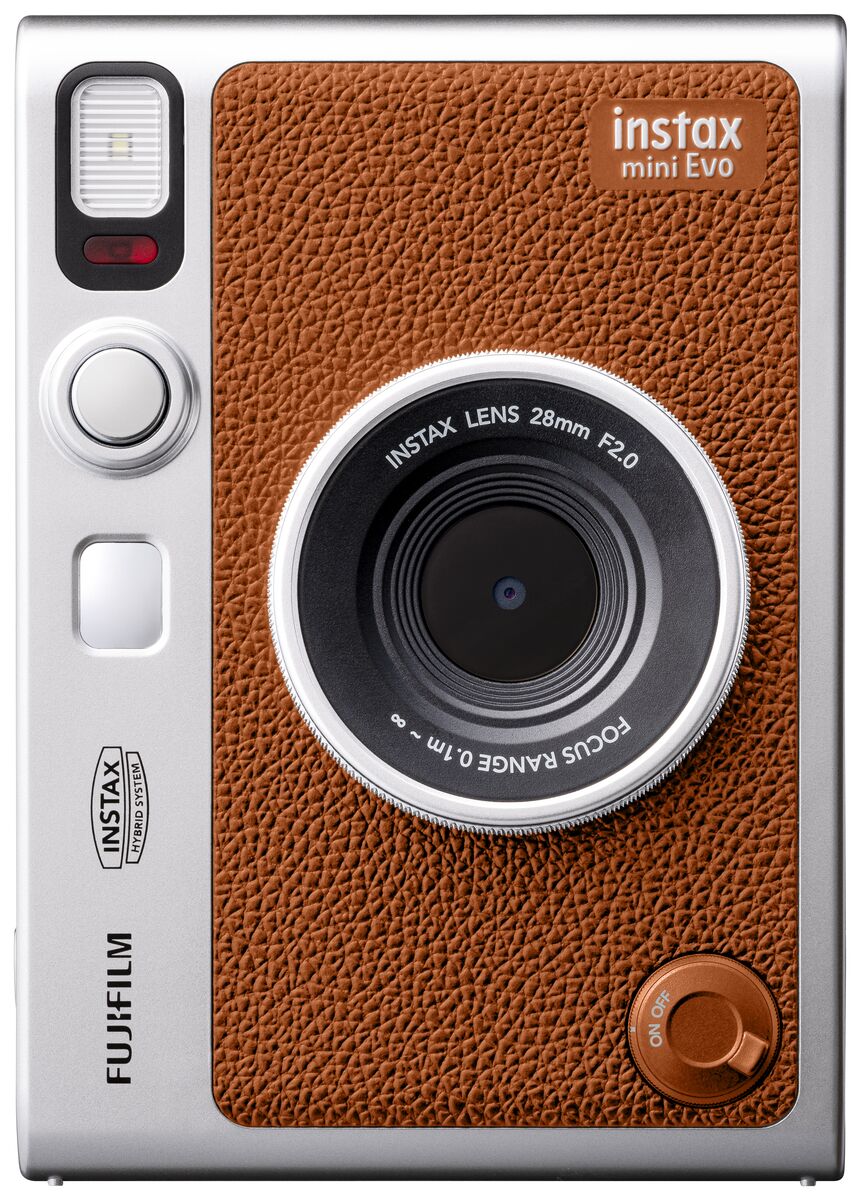 Fujifilm Instax Mini EVO Instant Camera - Brown