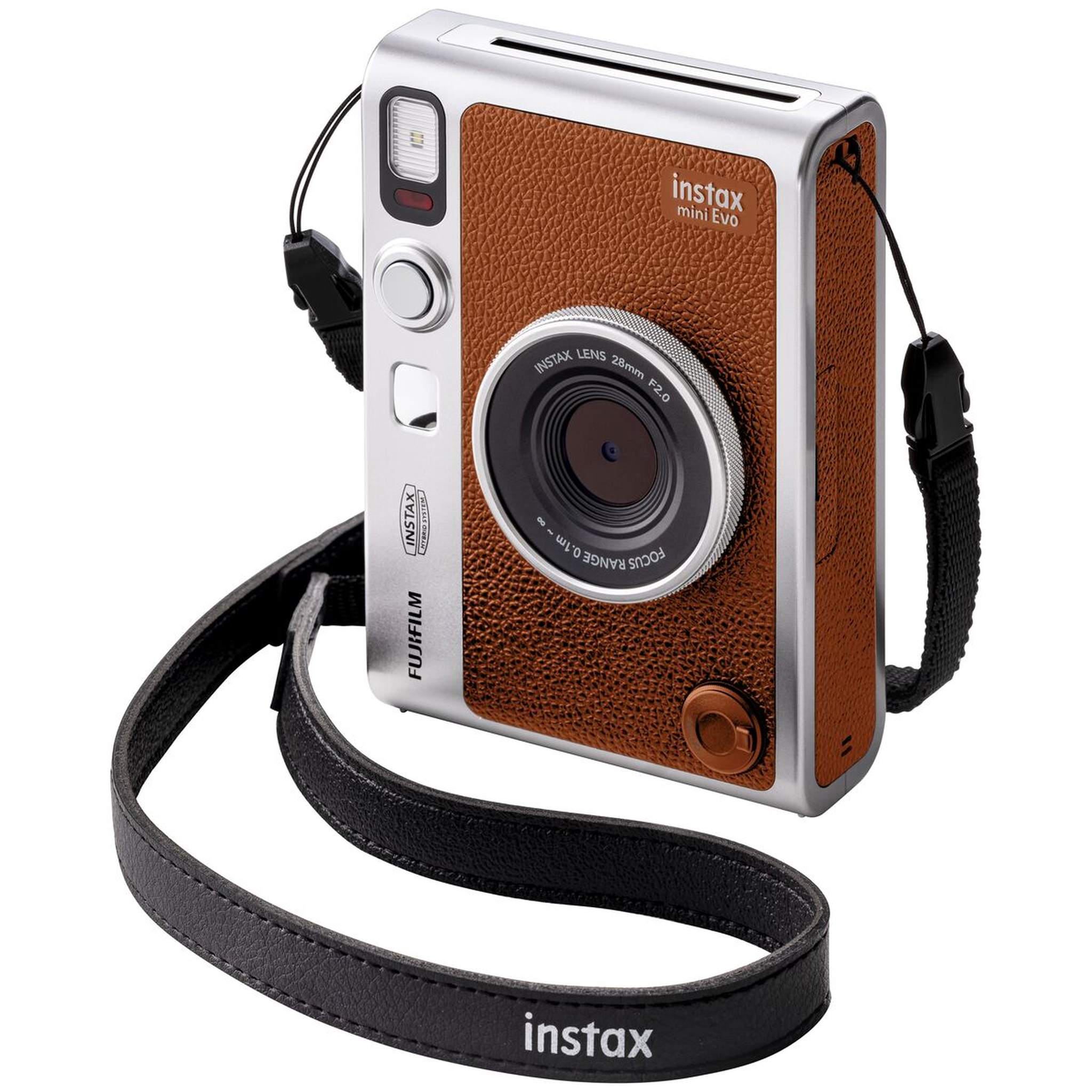 Fujifilm Instax Mini EVO Instant Camera - Brown Fujifilm