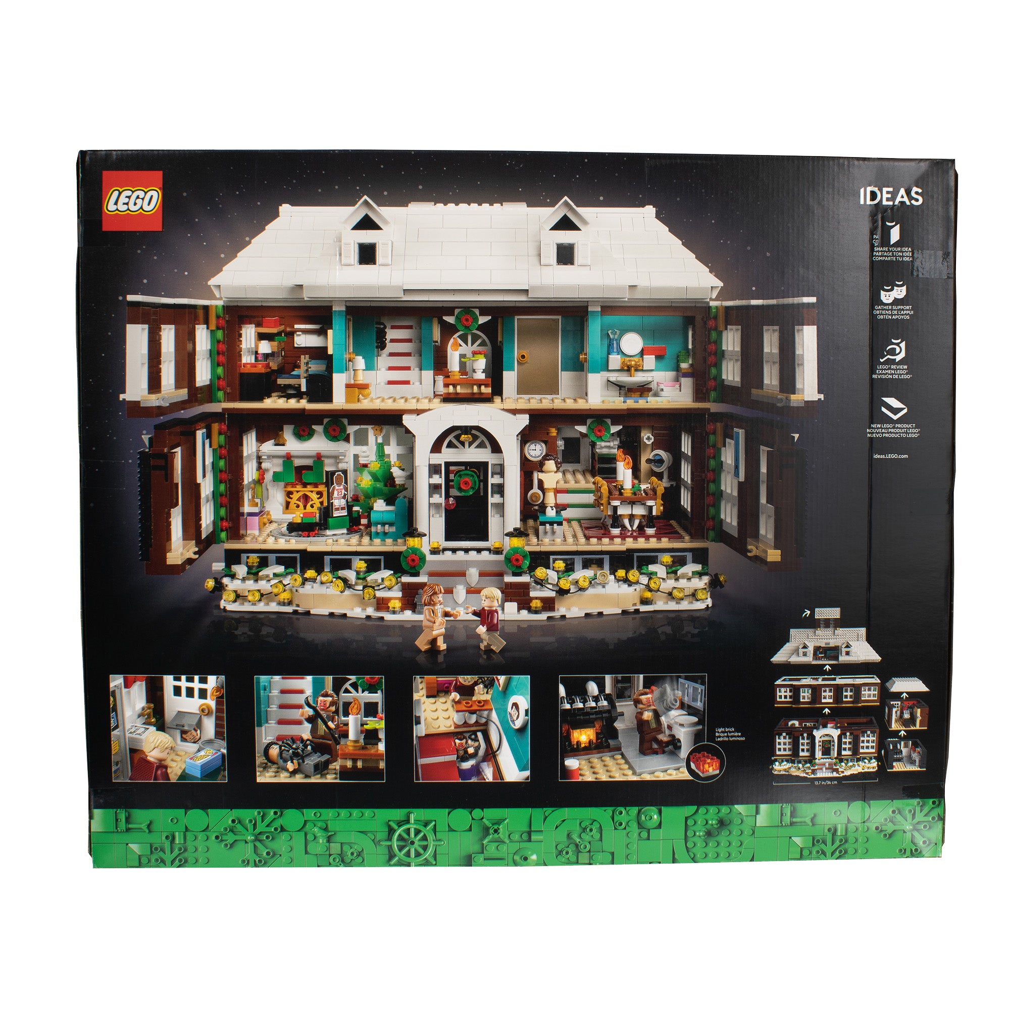 LEGO Ideas Home Alone McCallisters’ House 21330 Building Set for Adults, Movie Collectible Gift Idea with 5 Minifigures