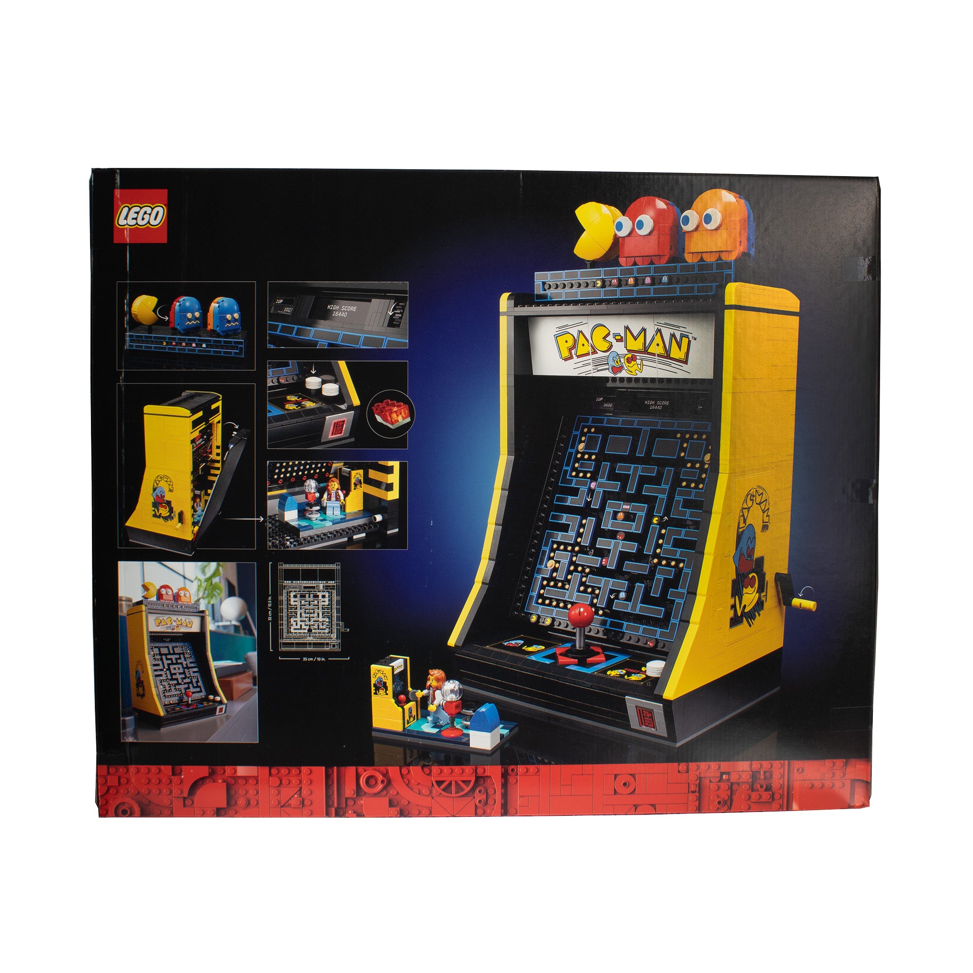 LEGO Icons PAC-Man Arcade Building Kit, Build a Replica Model of a Classic Video Game, Nostalgic Gift for Fans of Retro Video Games and Retro Décor, Includes PAC-Man, Blinky and Clyde, 10323