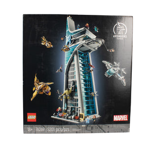 LEGO Marvel Avengers Tower Building Kit, Detailed Recreation of The Iconic HQ Featuring Classic Movie Scenes, 31 Figures and Authentic Accessories, Gift for Marvel Fans and Model-Makers, 76269