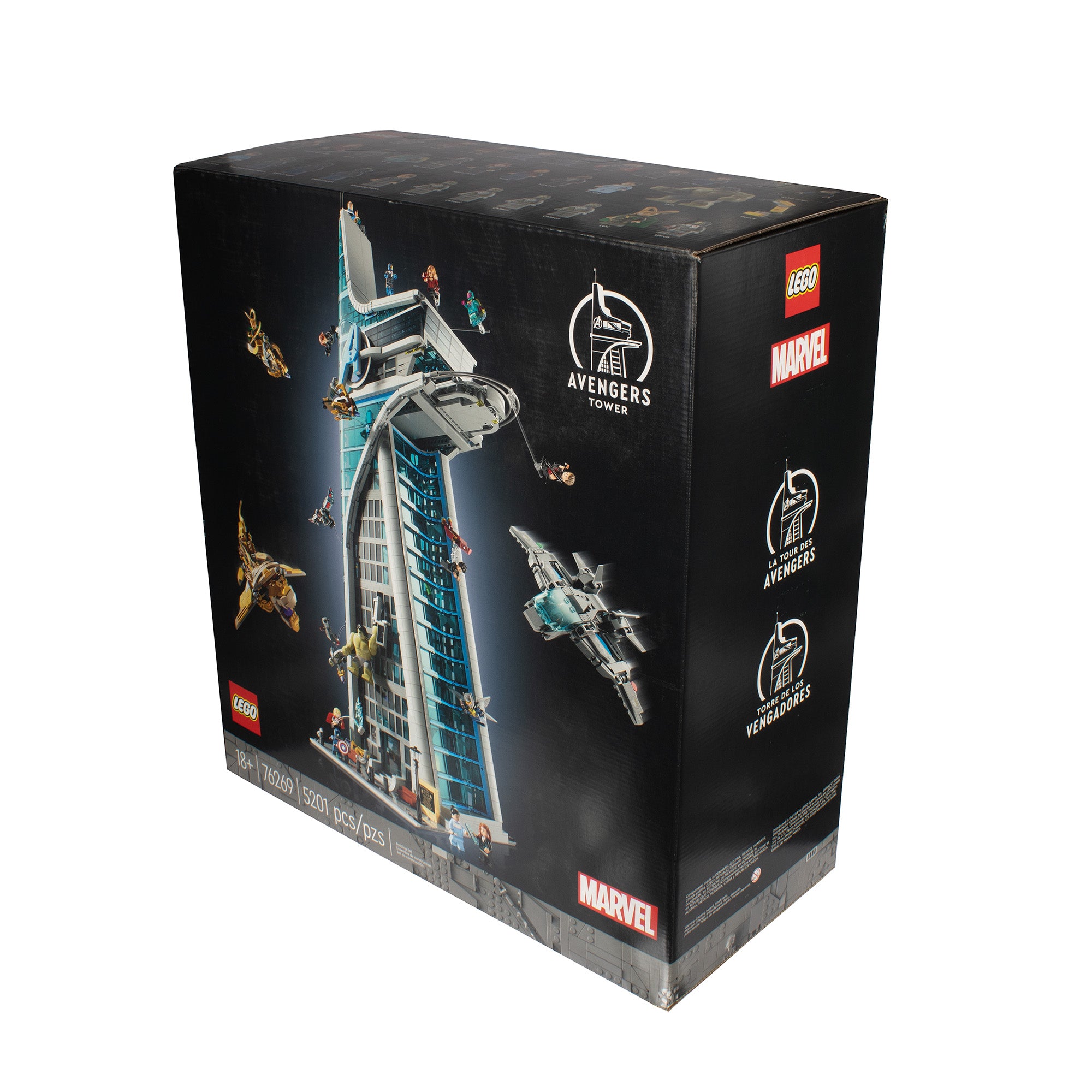 LEGO Marvel Avengers Tower Building Kit, Detailed Recreation of The Iconic HQ Featuring Classic Movie Scenes, 31 Figures and Authentic Accessories, Gift for Marvel Fans and Model-Makers, 76269