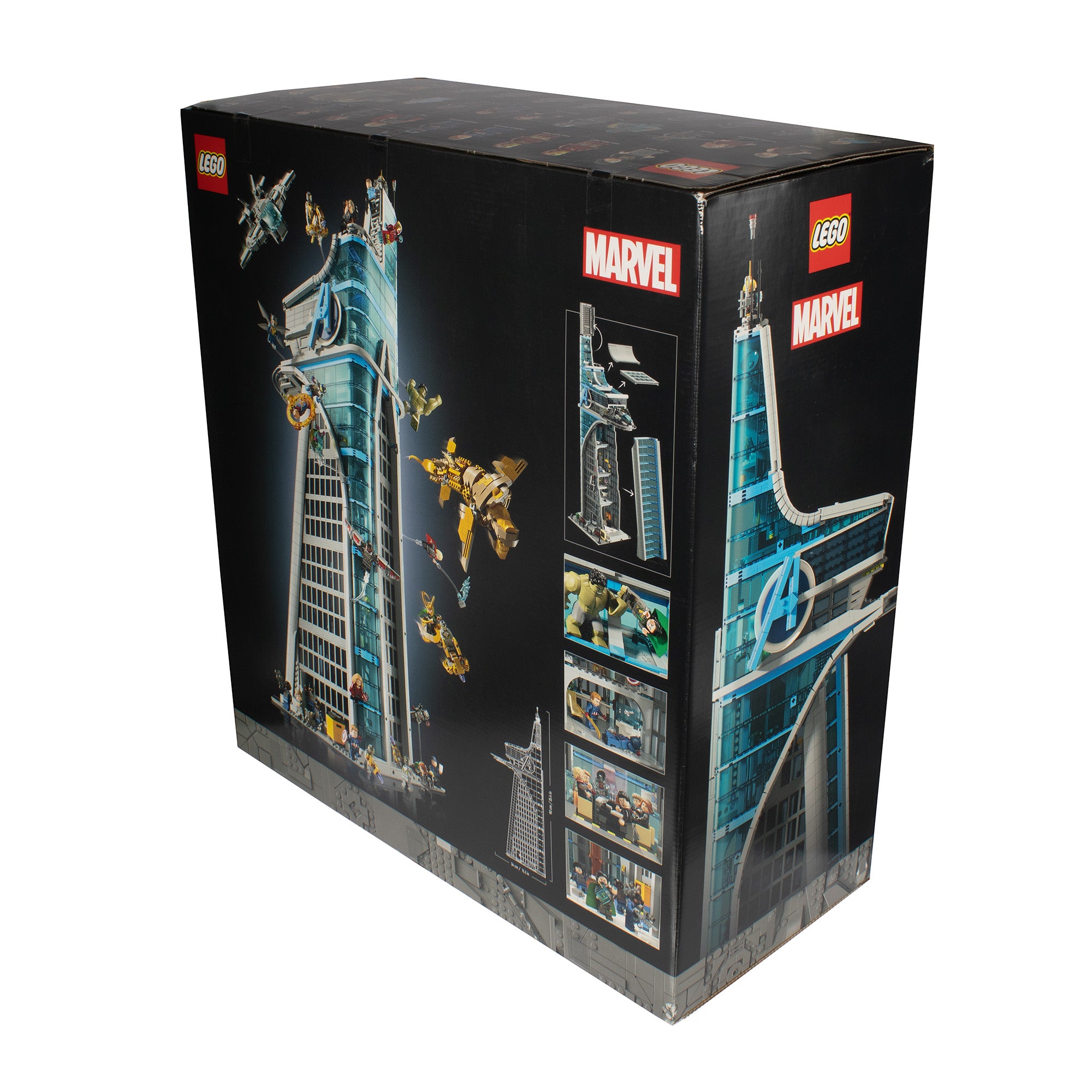 LEGO Marvel Avengers Tower Building Kit, Detailed Recreation of The Iconic HQ Featuring Classic Movie Scenes, 31 Figures and Authentic Accessories, Gift for Marvel Fans and Model-Makers, 76269