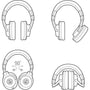 Audio-Technica ATH-M40x Closed Back Headphones with Cables and Cleaning Kit