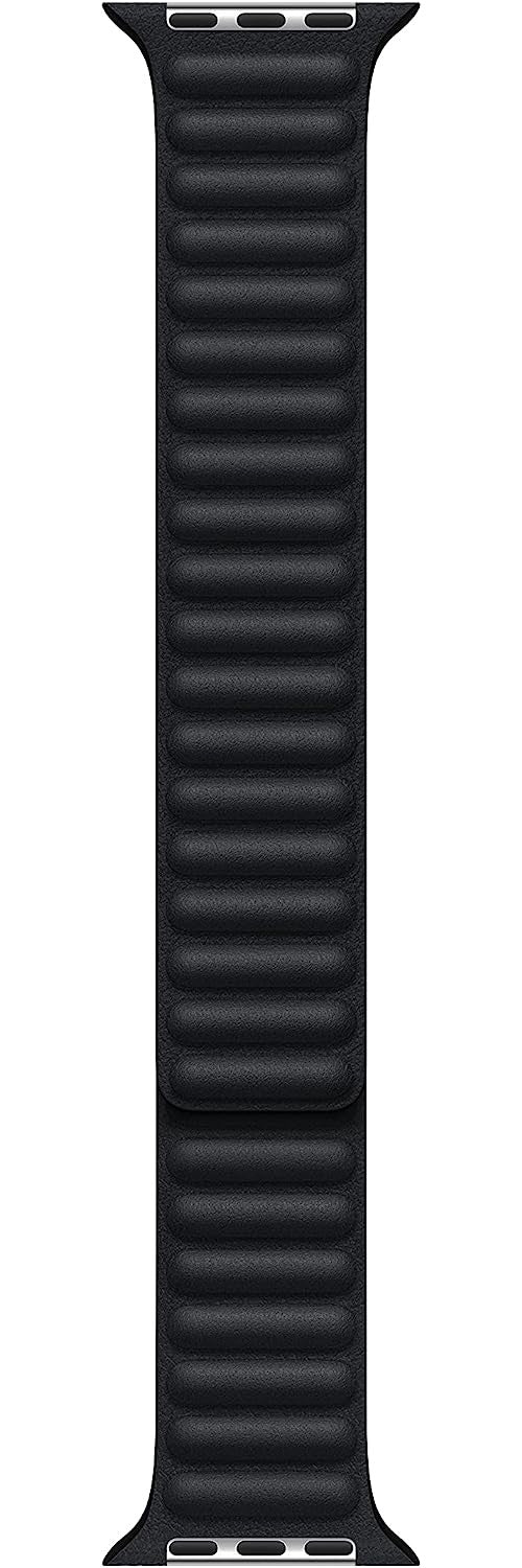 Apple Watch Band - Leather Link - 45mm - Midnight - Medium/Large