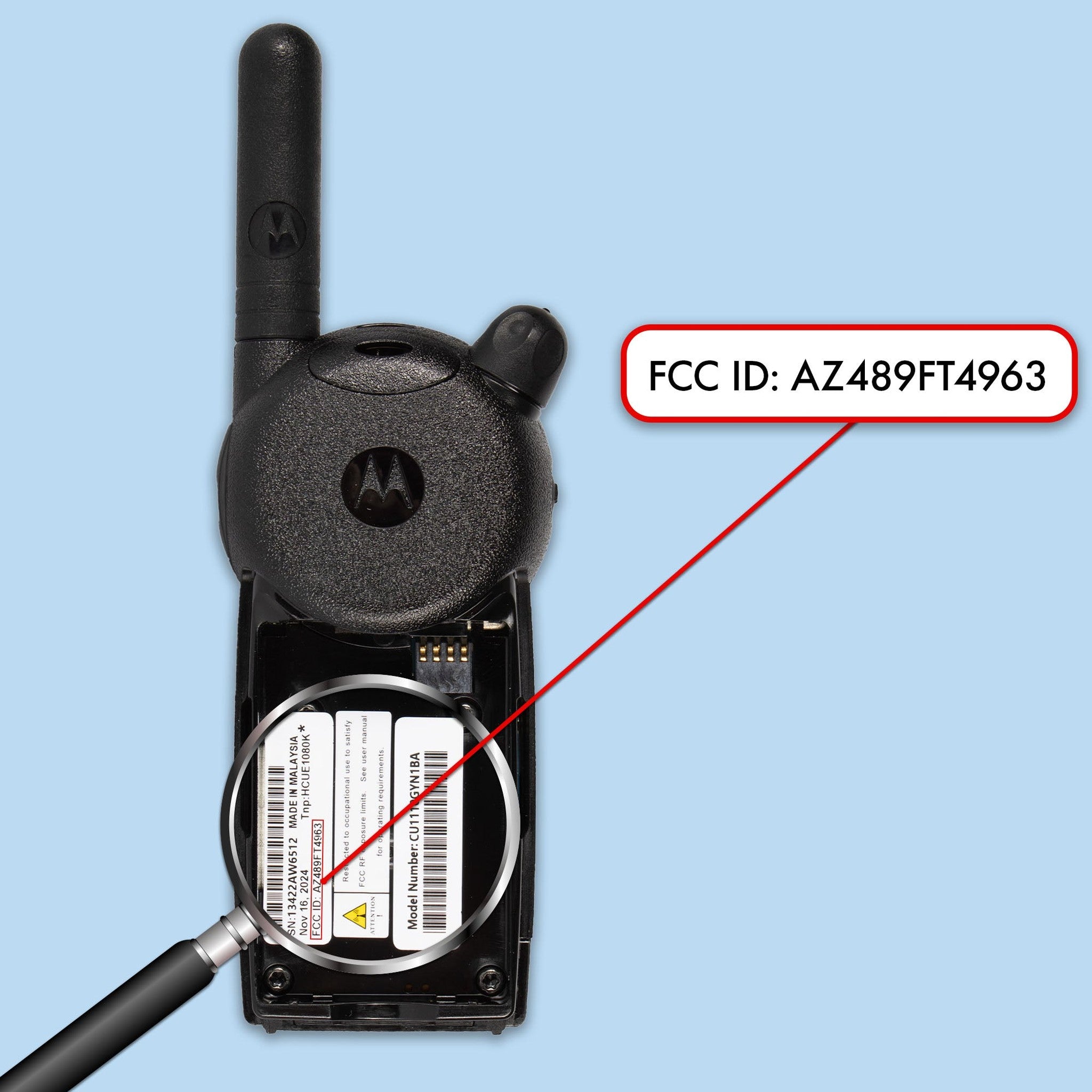 4 x Motorola CLS1110 UHF 1W 1-Channel 2-Way Radio CLS1110 - 4 Pack Bundle