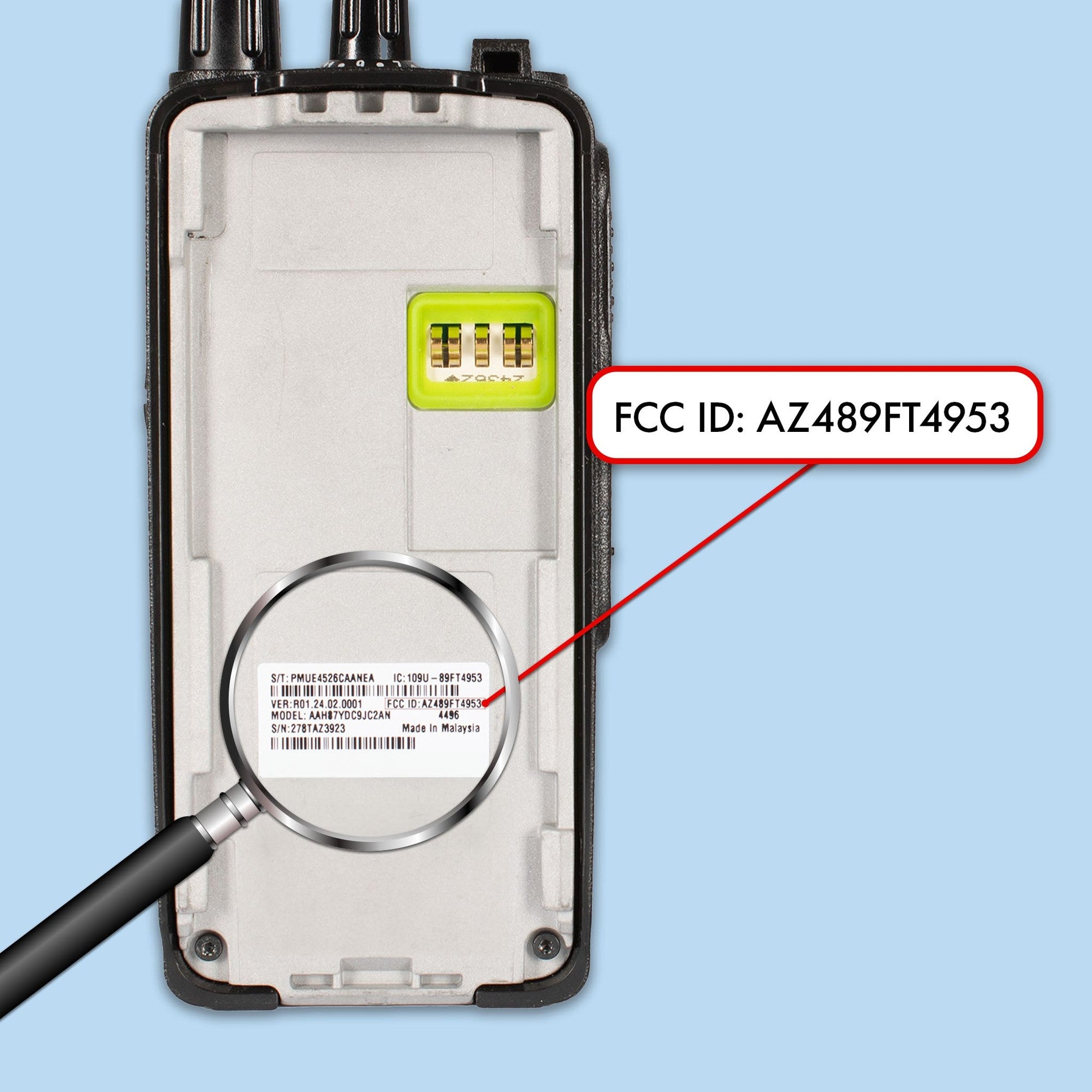 Motorola CP100D Analog UHF Portable Two Way Radio With Display and Limited Keypad