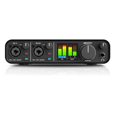 MOTU M2 2x2 USB-C Audio Interface Bundle with 6Ave Cleaning Kit