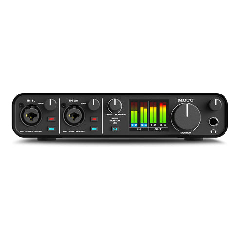 MOTU M4 4x4 USB-C Audio Interface Bundle with 6Ave Cleaning Kit MOTU