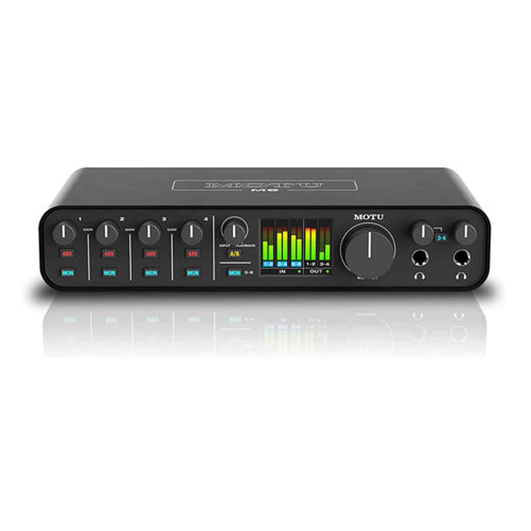 MOTU M6 6x4 USB-C Audio Interface with Studio-Quality Sound Bundle with Headphone, XLR Cables, and 6Ave Cleaning Kit MOTU