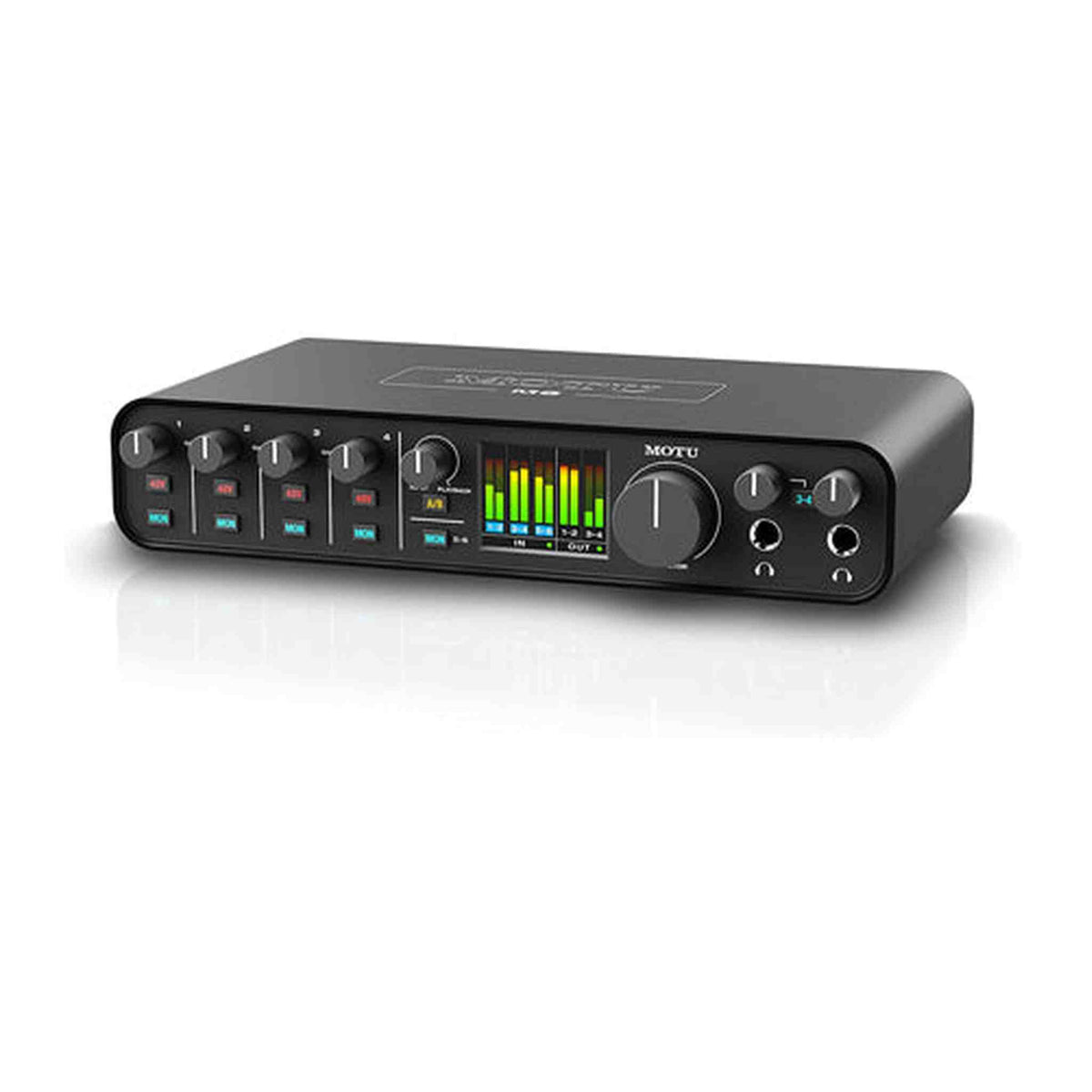 MOTU M6 6x4 USB-C Audio Interface with Studio-Quality Sound Bundle with Headphone, XLR Cables, and 6Ave Cleaning Kit