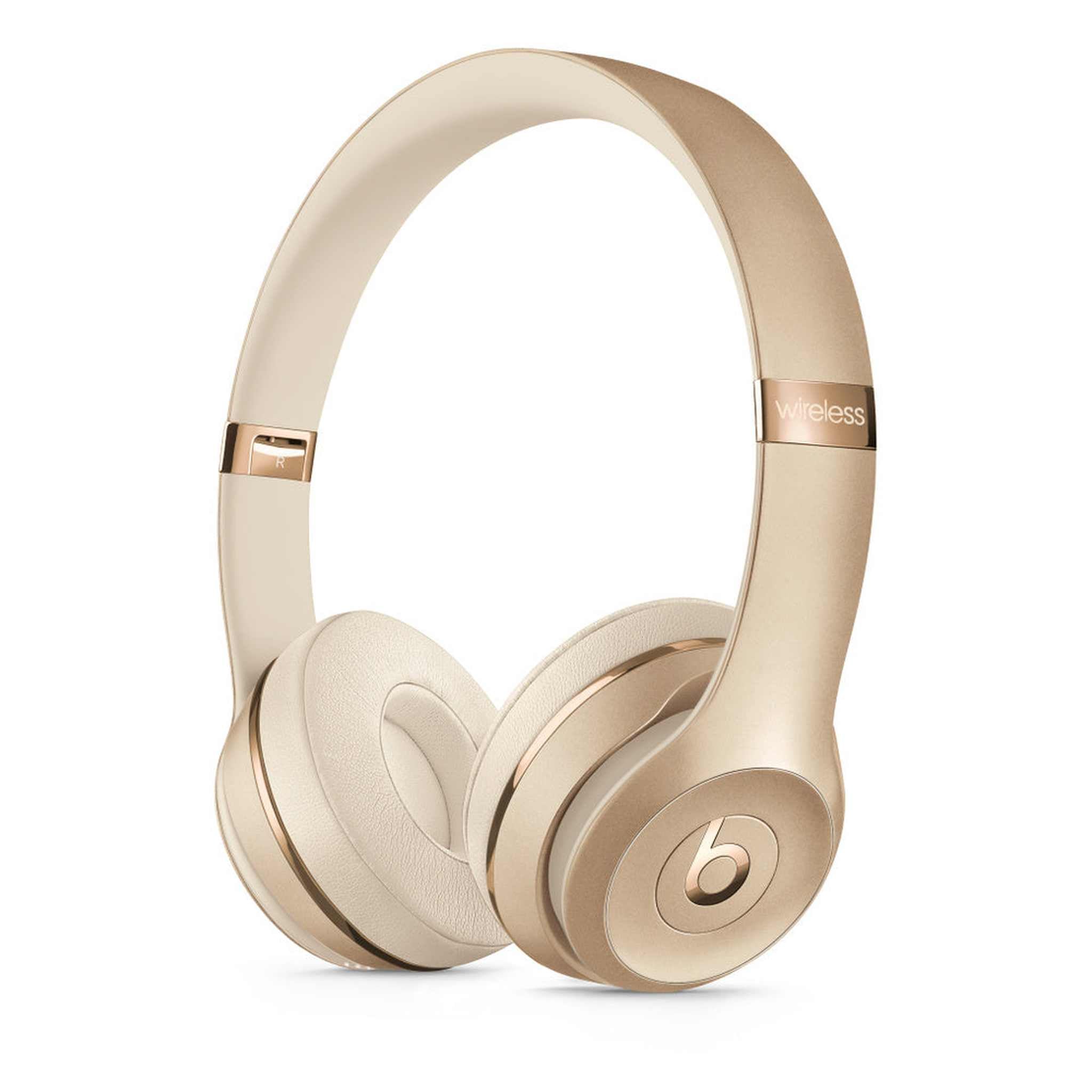 Beats Solo3 Wireless On-Ear Headphones - Gold 2024 Model Renewed