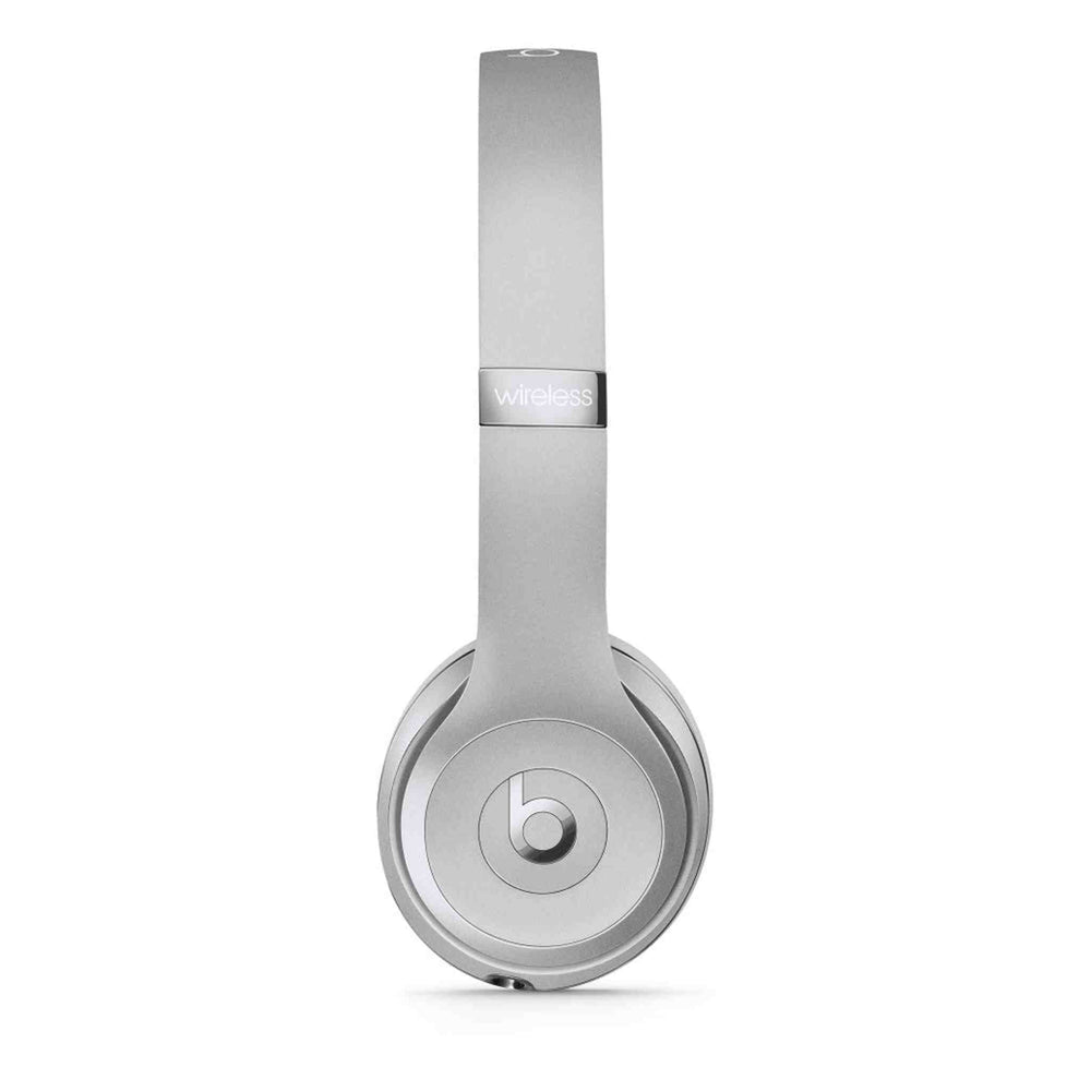 Beats Solo3 Wireless On-Ear Headphones - Silver 2024 Model Renewed