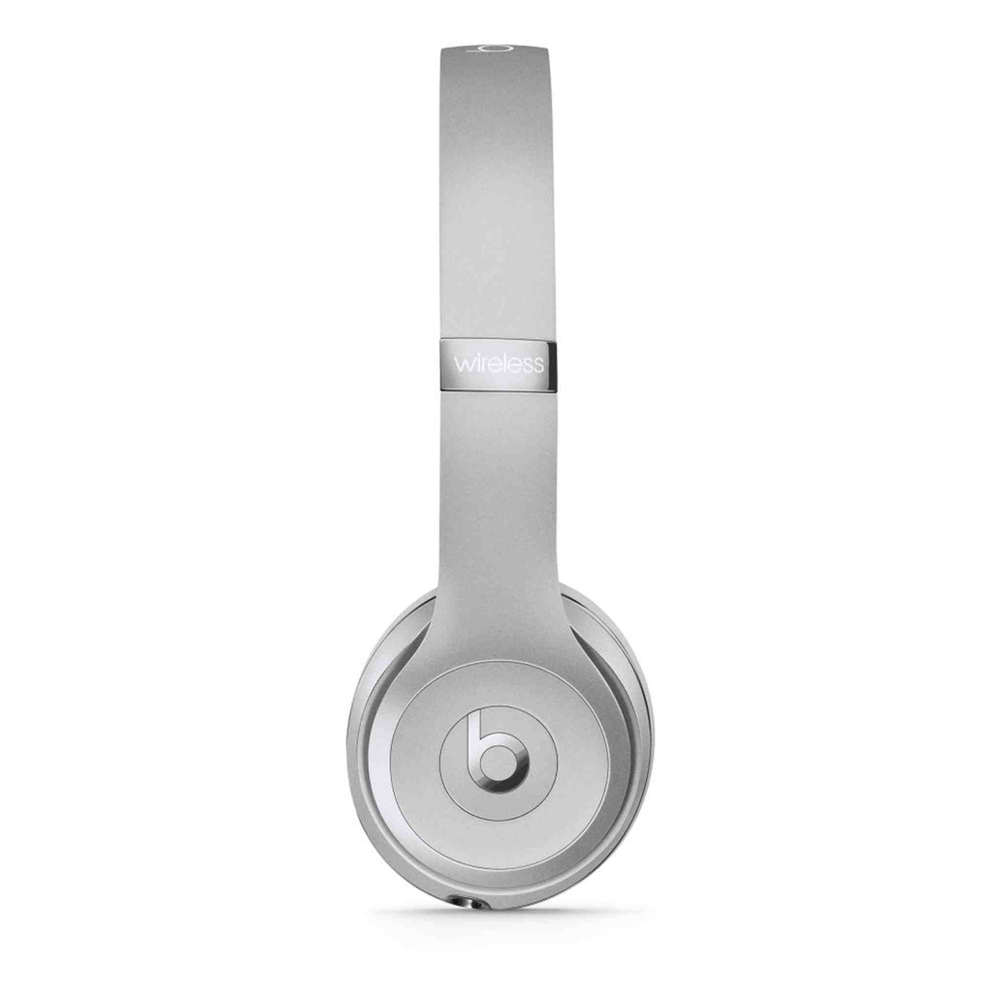 Beats Solo3 Wireless On-Ear Headphones - Silver 2024 Model Renewed