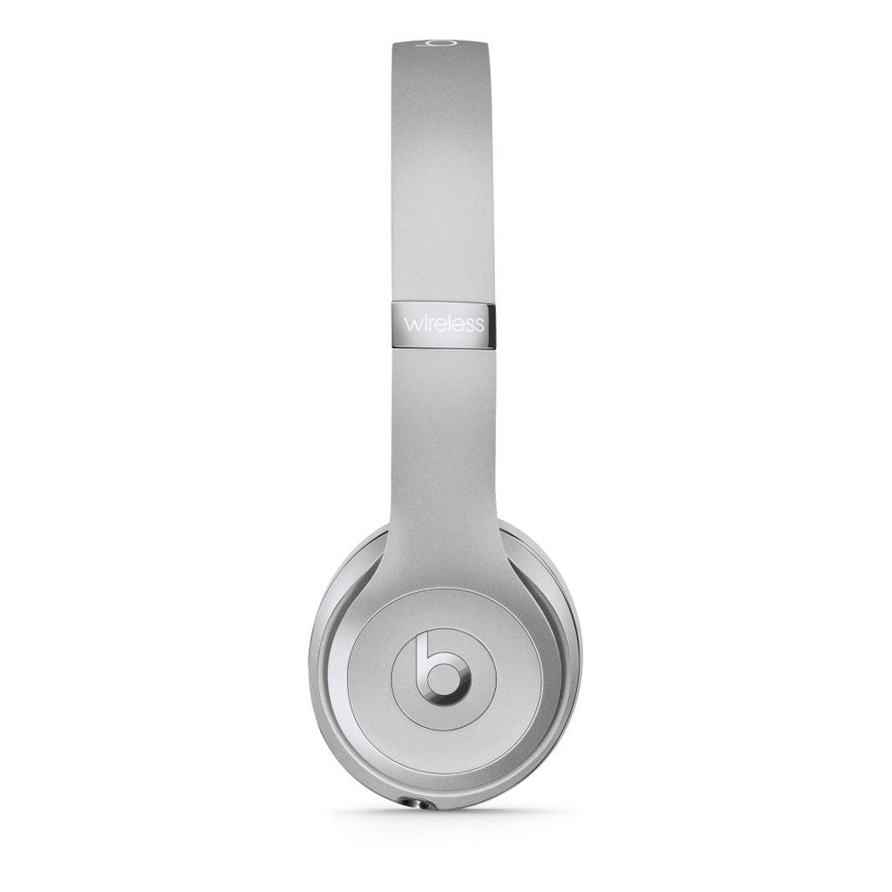 Beats Solo3 Wireless On-Ear Headphones - Silver (2024 Model) (Renewed)