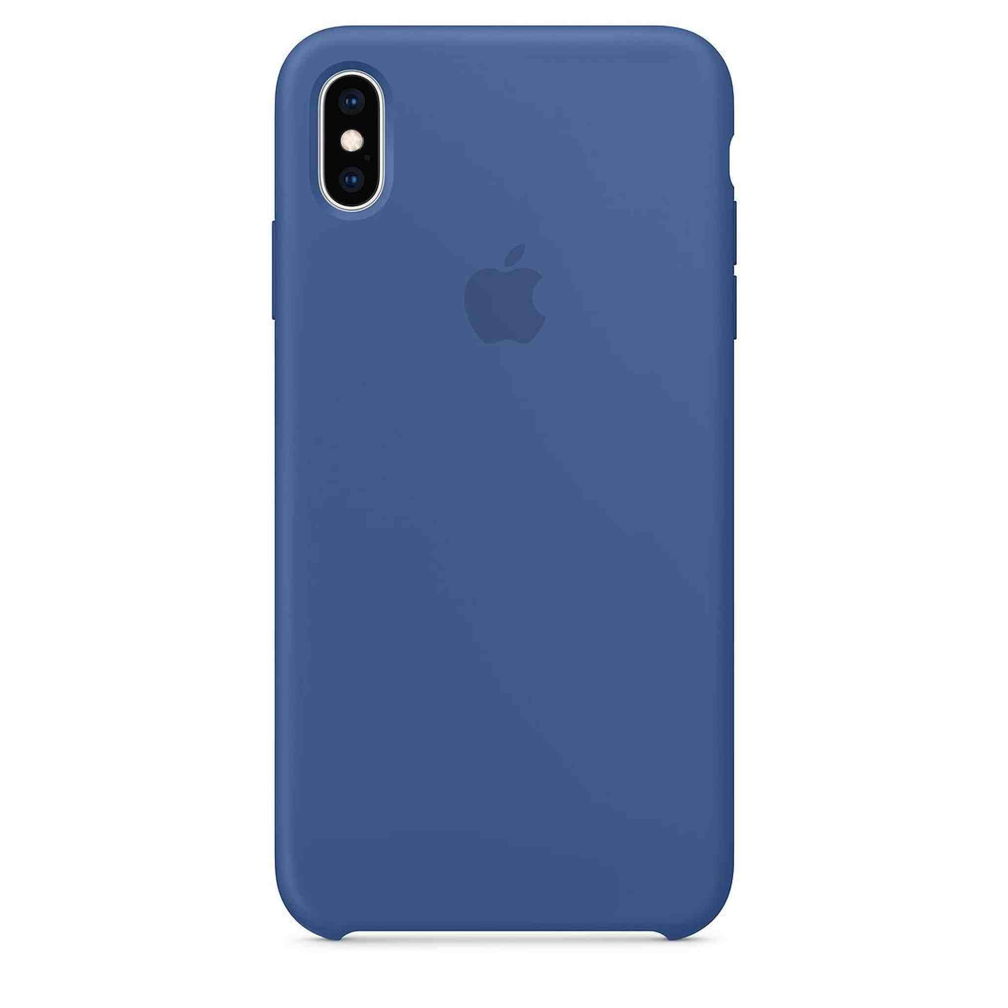 Apple Silicone Case for iPhone Xs Max - Delft Blue - Used Apple