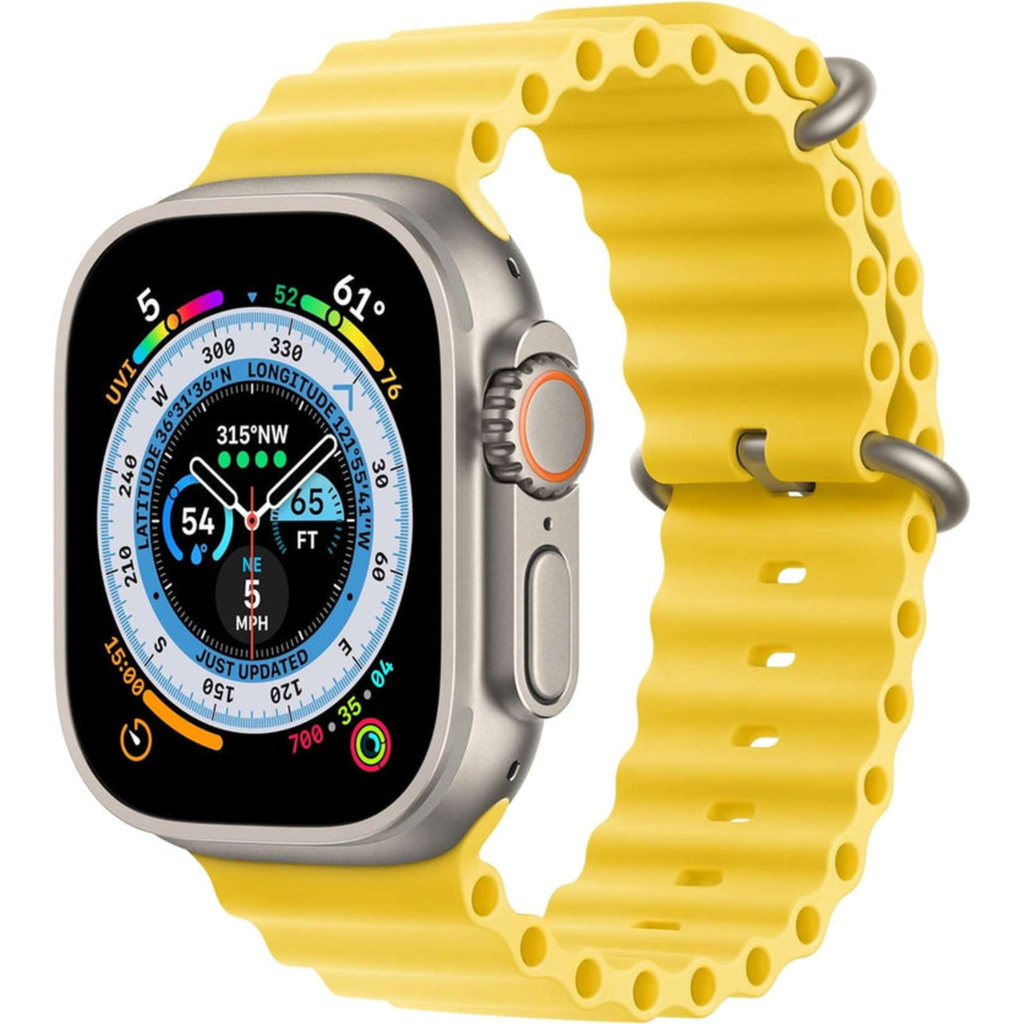 Apple Watch Band - Ocean Band 49mm - Yellow - Regular