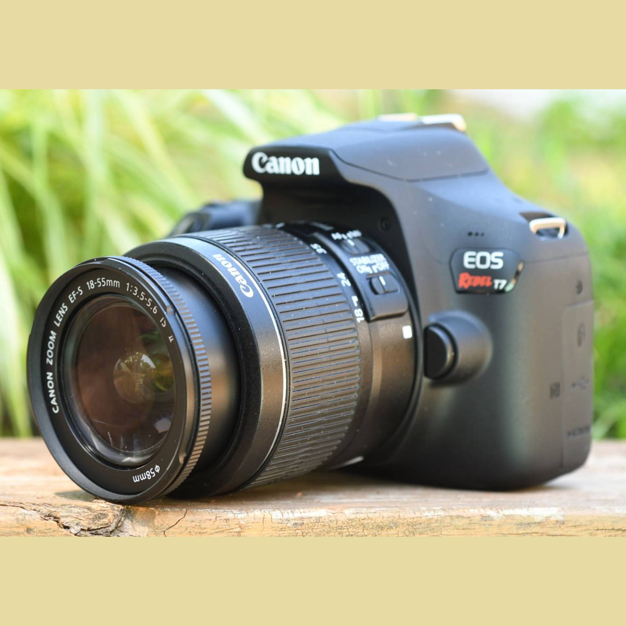 Canon EOS Rebel T7 DSLR Camera with 18-55mm DC III Lens, Camera Bag and 32gb Memory Card Kit