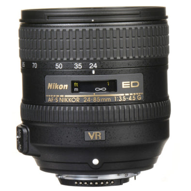 NIKON 24-85mm F/3.5-4.5G ED VR AF-S Nikkor Lens - White Box New Bulk Packaging