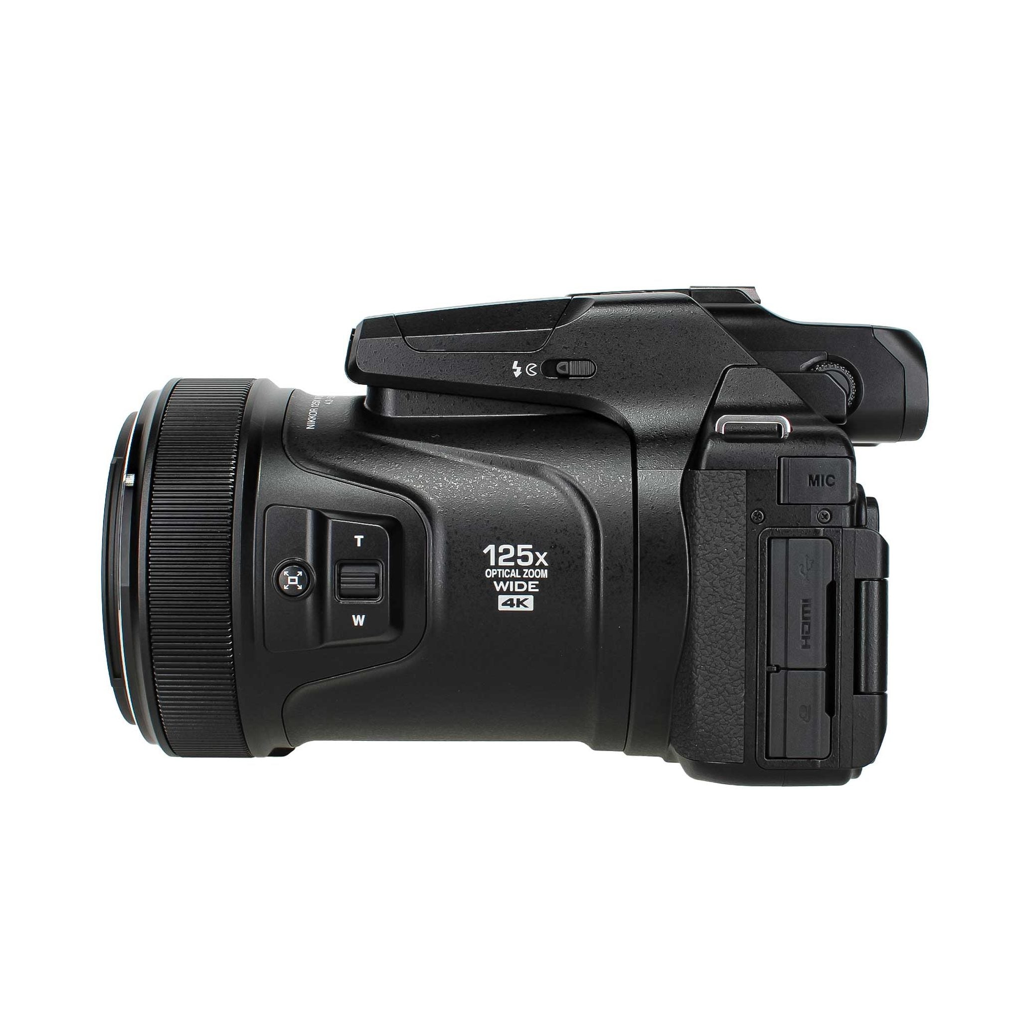 Nikon COOLPIX P1100 125x Super Zoom Compact Digital Camera + Mic + Monitor - Bundle