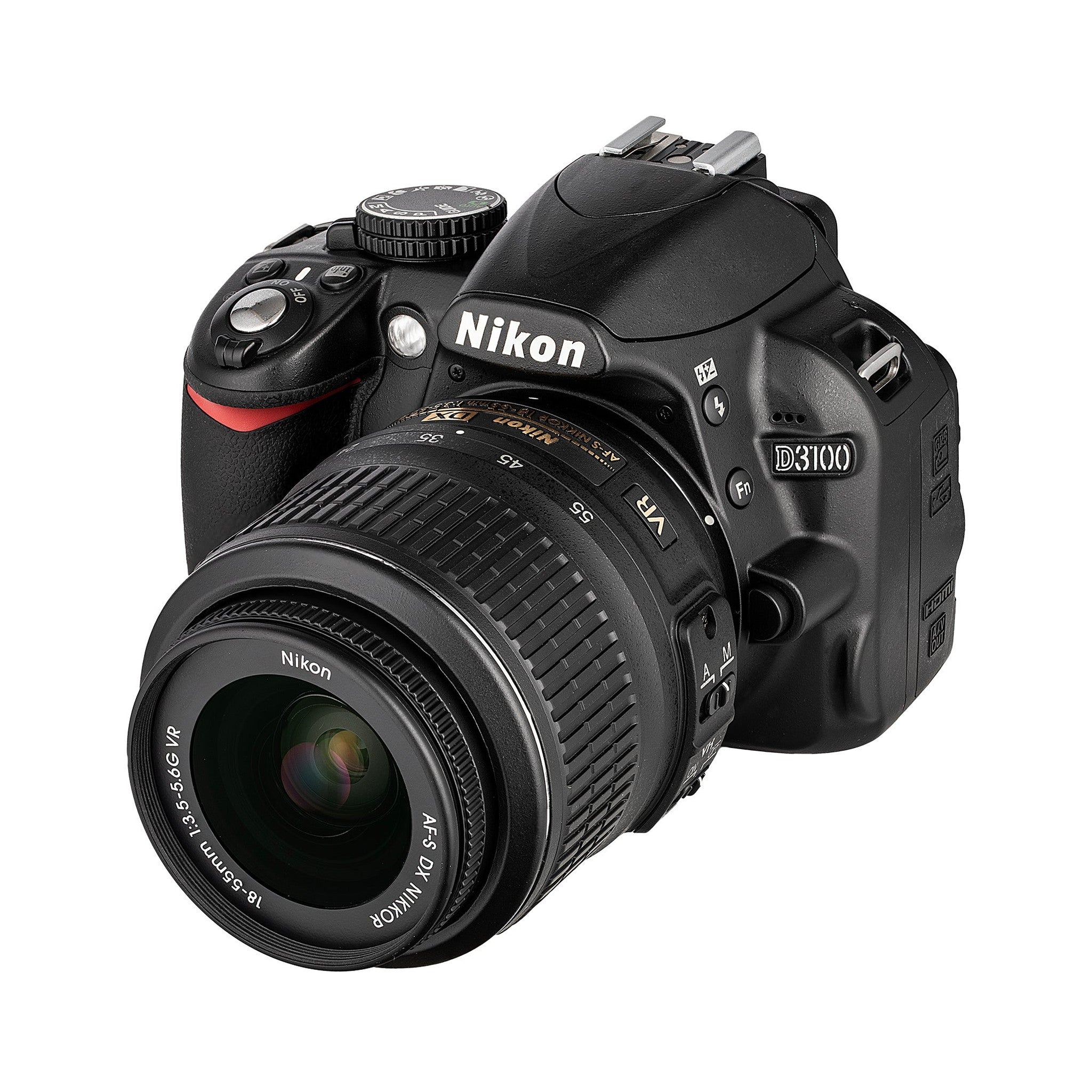 Nikon D3100 14.2MP DSLR Camera with 18-55mm f/3.5-5.6 VR Lens - Black Renewed - Reconditioned Nikon