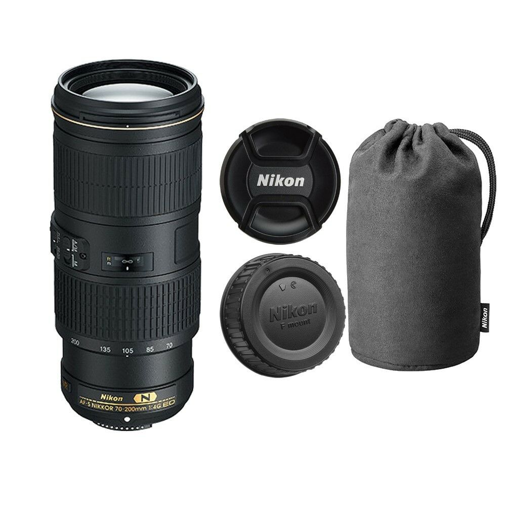 Nikon AF-S 70-200mm f/4G ED VR Telephoto Lens (2202) Intl Model Bundle