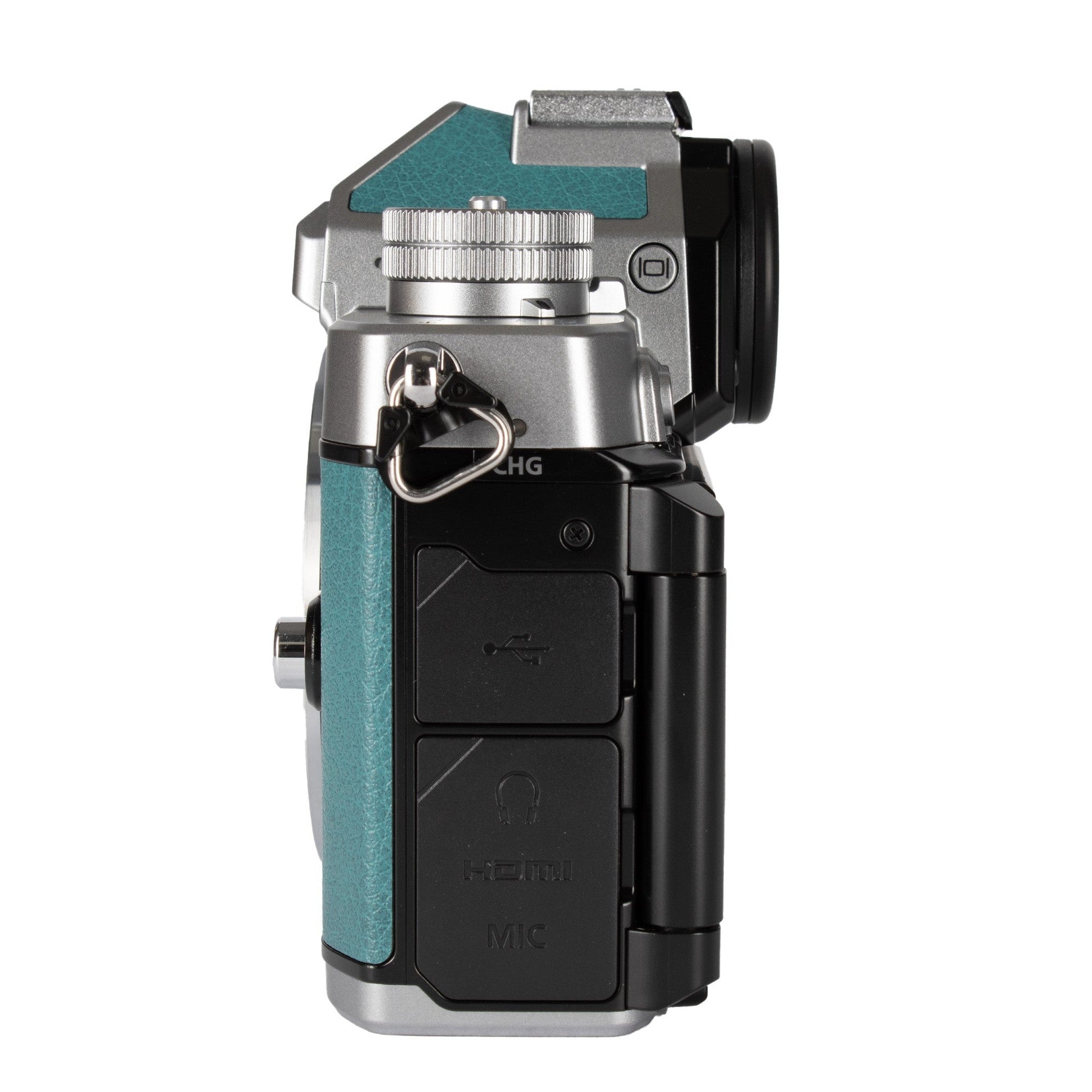 Nikon Zf Mirrorless Camera Body Only with 24.5MP Full-Frame BSI CMOS Sensor and EXPEED 7 Processor Silver and Teal Blue