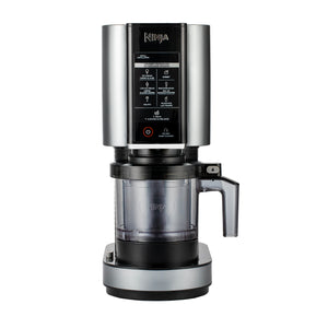 Ninja NC301 CREAMi Ice Cream Maker, for Gelato, Mix-ins, Milkshakes, Sorbet, Smoothie Bowls & More, 7 One-Touch Programs, with 2 Pint Containers & Lids, Compact Size, Perfect for Kids, Silver