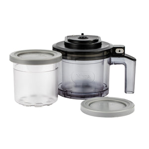 Ninja NC301 CREAMi Ice Cream Maker, for Gelato, Mix-ins, Milkshakes, Sorbet, Smoothie Bowls & More, 7 One-Touch Programs, with 2 Pint Containers & Lids, Compact Size, Perfect for Kids, Silver