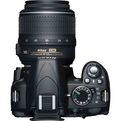 Nikon D3100 14 Megapixel Digital SLR Camera with 3x Optical Zoom, 3 LCD, Full 1080p HD Cinematic Video, VR Image Stabilization, Split-second Shutter Response, Black -