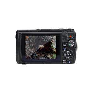 OM SYSTEM Tough TG-7 Black Waterproof Camera with 50 Piece Accessory Kit + Extra Battery + More