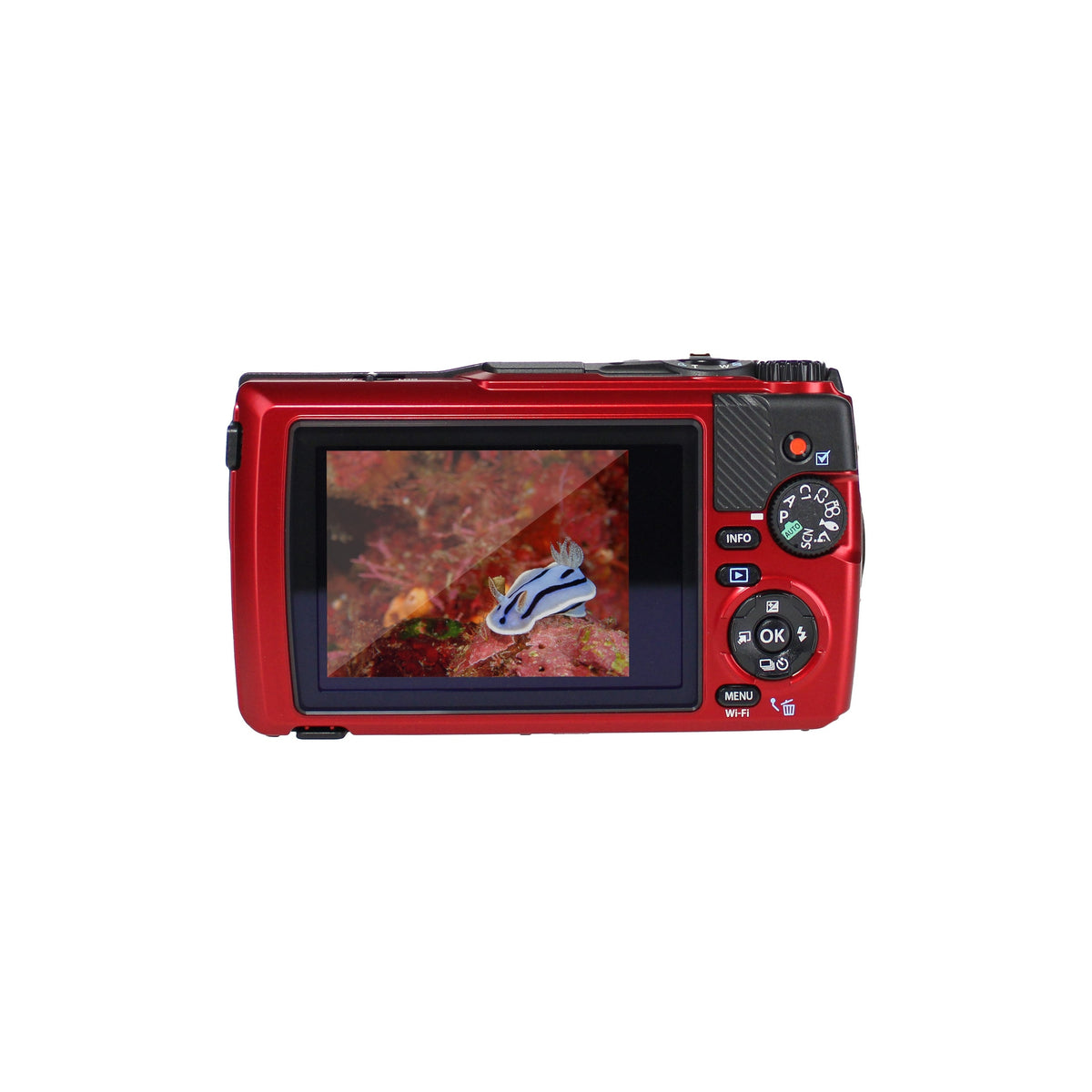OM SYSTEM Tough TG-7 Red Waterproof Camera with 50 Piece Accessory Kit + Extra Battery + More