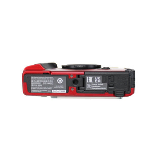 OM SYSTEM Tough TG-7 Red Waterproof Camera with 50 Piece Accessory Kit + Extra Battery + More