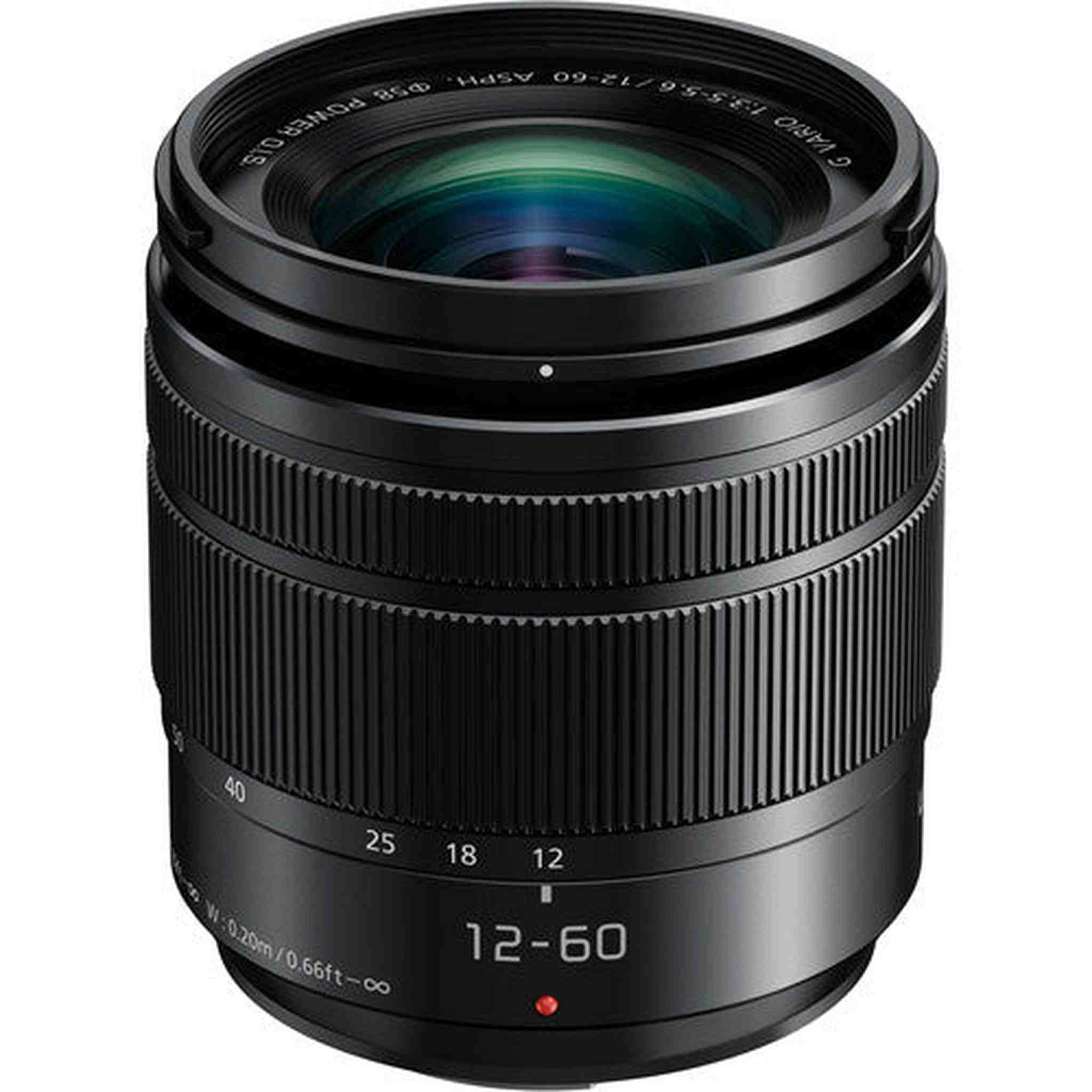Panasonic Lumix G Vario 12-60mm f/3.5-5.6 Lens Bundle with Accessories - Reconditioned Panasonic