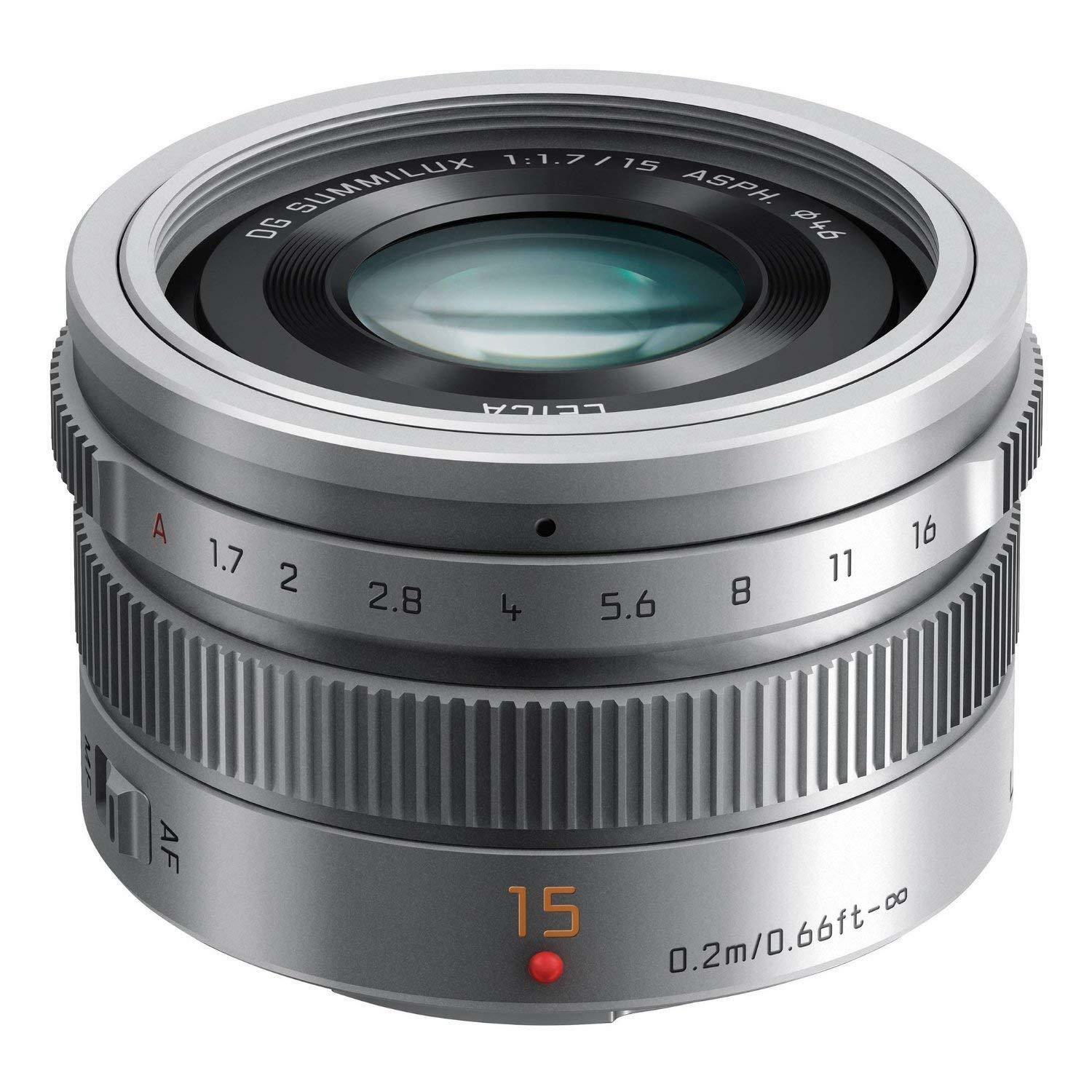 Panasonic Leica DG Summilux 15mm f/1.7 ASPH. Lens - Silver