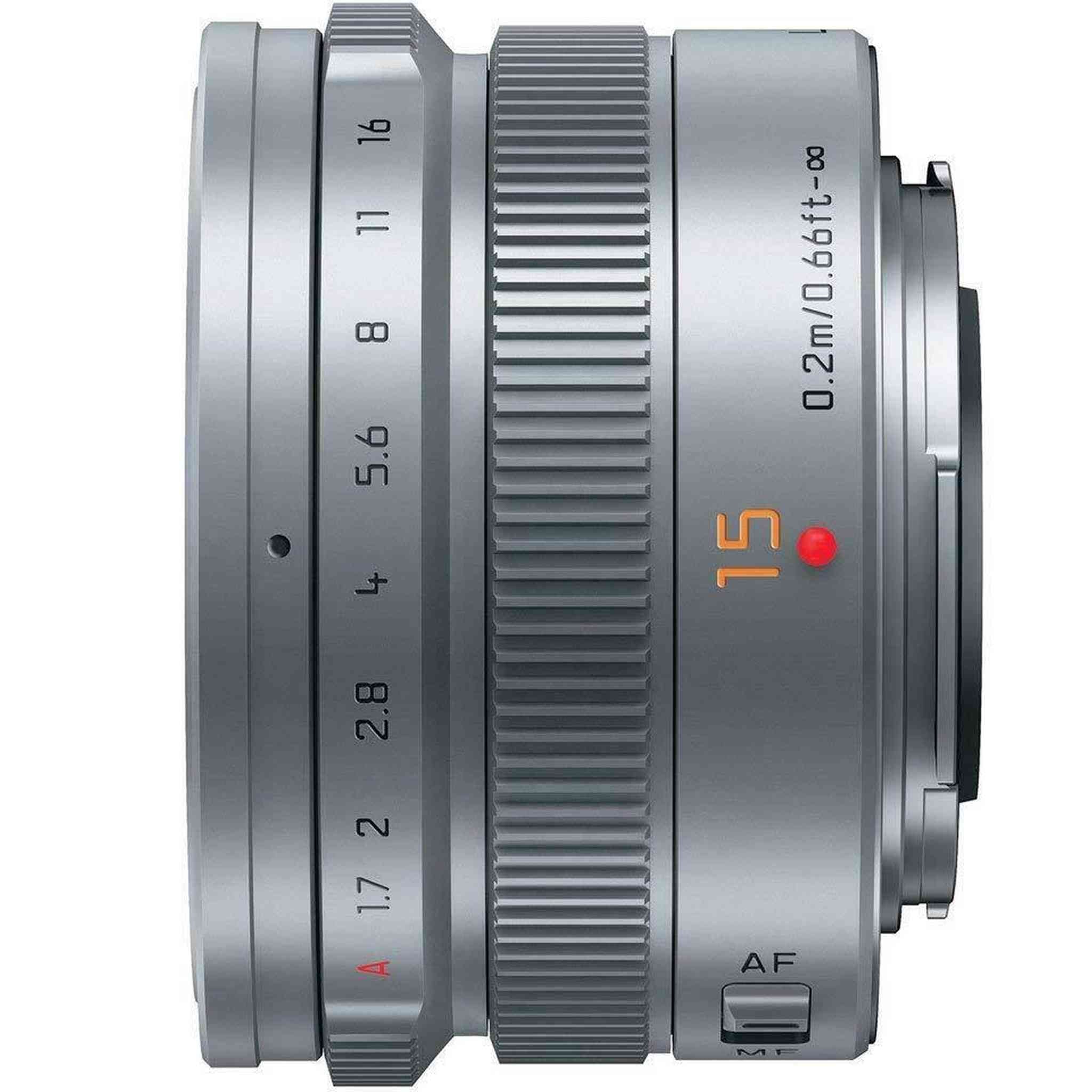Panasonic Leica DG Summilux 15mm f/1.7 ASPH. Lens - Silver