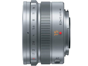 Panasonic Leica DG Summilux 15mm f/1.7 ASPH. Lens - Silver