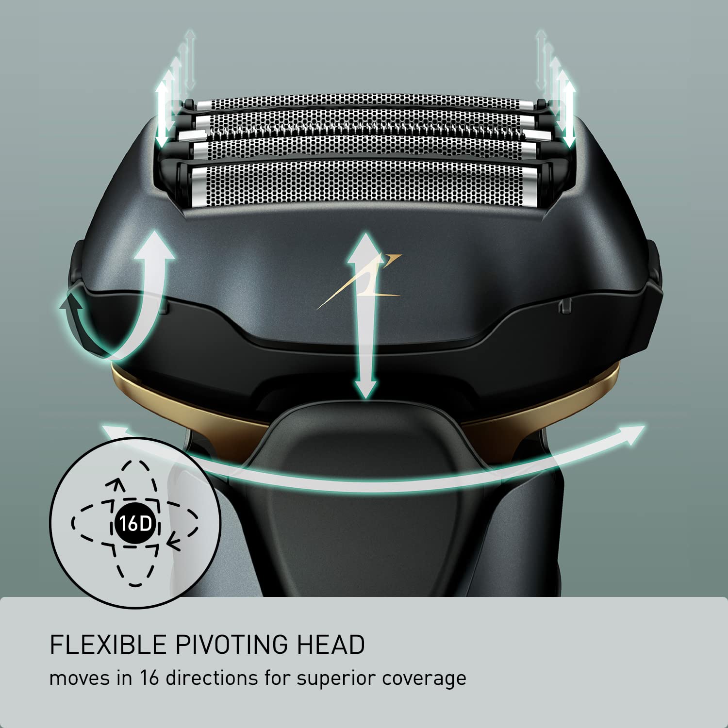 Panasonic ESLV97K Arc5 Wet/Dry 5 blade Electric Shaver Matte Black Bundle with Cleaning Cloth