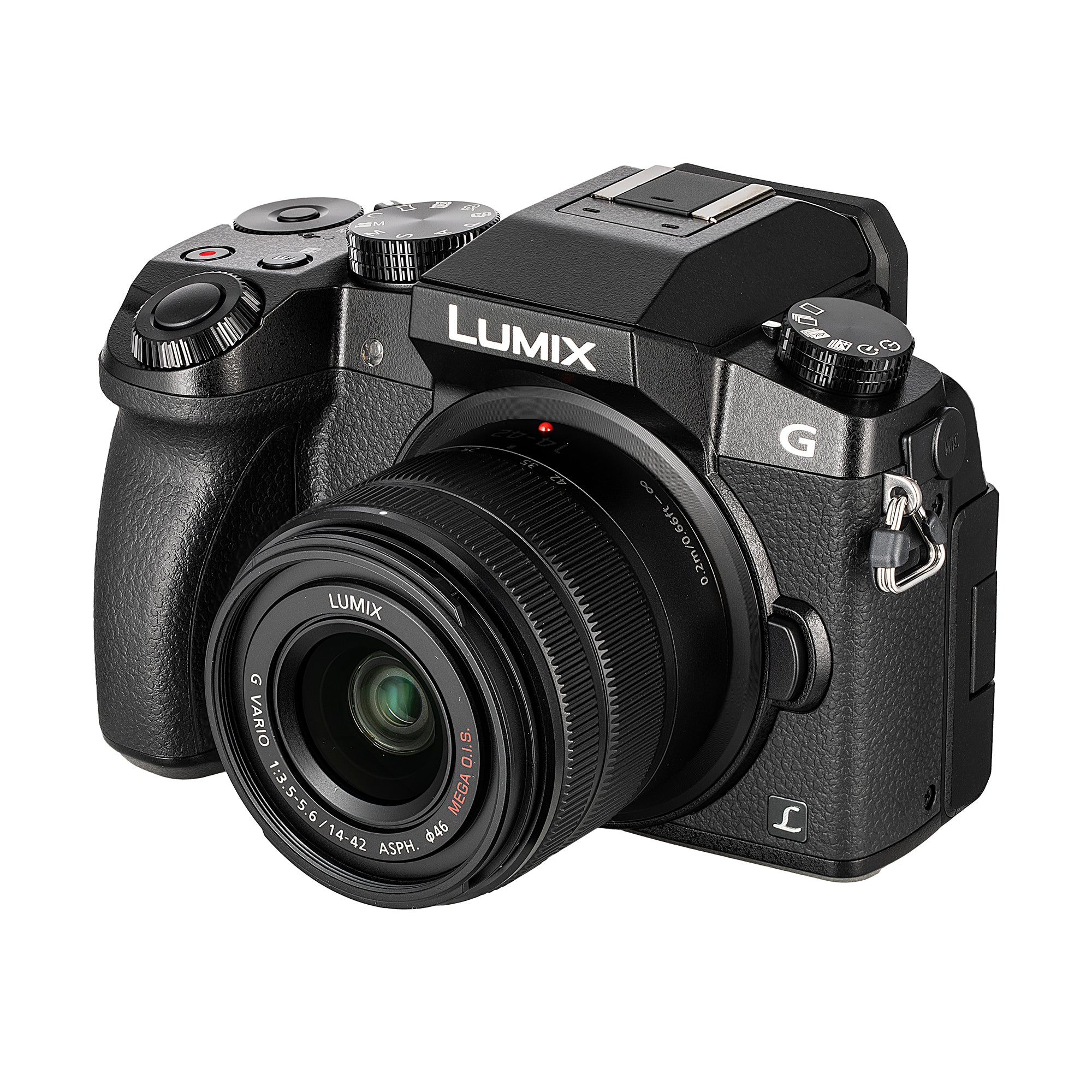 PANASONIC LUMIX G7 4K Mirrorless Camera, with 14-42mm MEGA O.I.S. Lens, 16 Megapixels, 3 Inch Touch LCD, DMC-G7KK USA BLACK