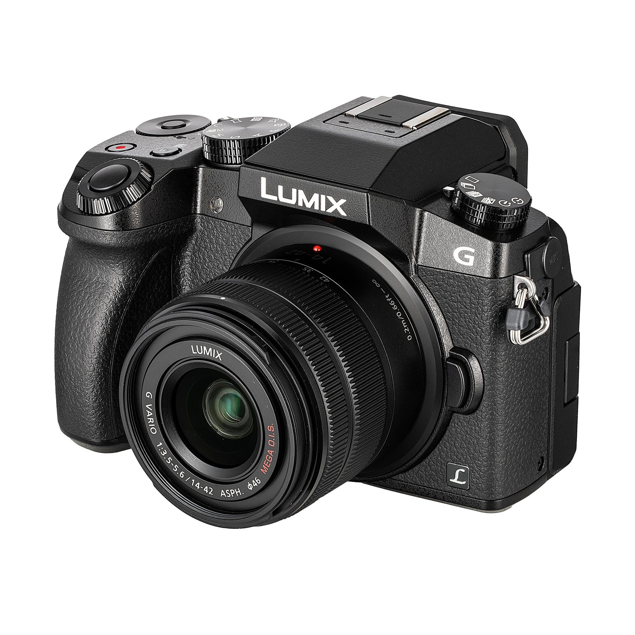 PANASONIC LUMIX G7 4K Mirrorless Camera, with 14-42mm MEGA O.I.S. Lens, 16 Megapixels, 3 Inch Touch LCD, DMC-G7KK USA BLACK Panasonic