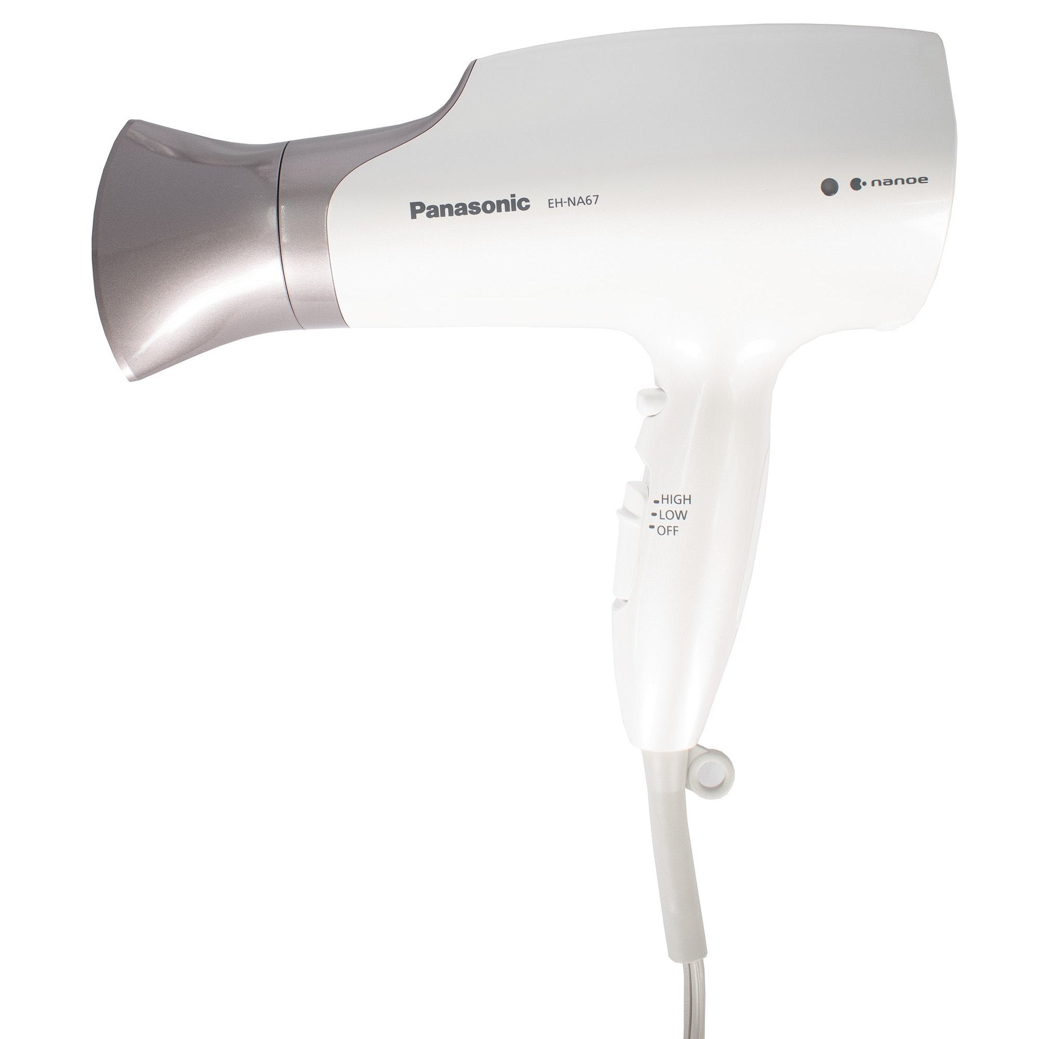 Panasonic EH-NA67-W Nanoe Salon Hair Dryer with Oscillating QuickDry Nozzle White