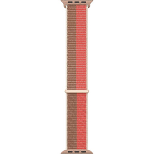 Apple Watch Band - Sport Loop 45mm - Pink Pomelo/Tan - Regular Apple