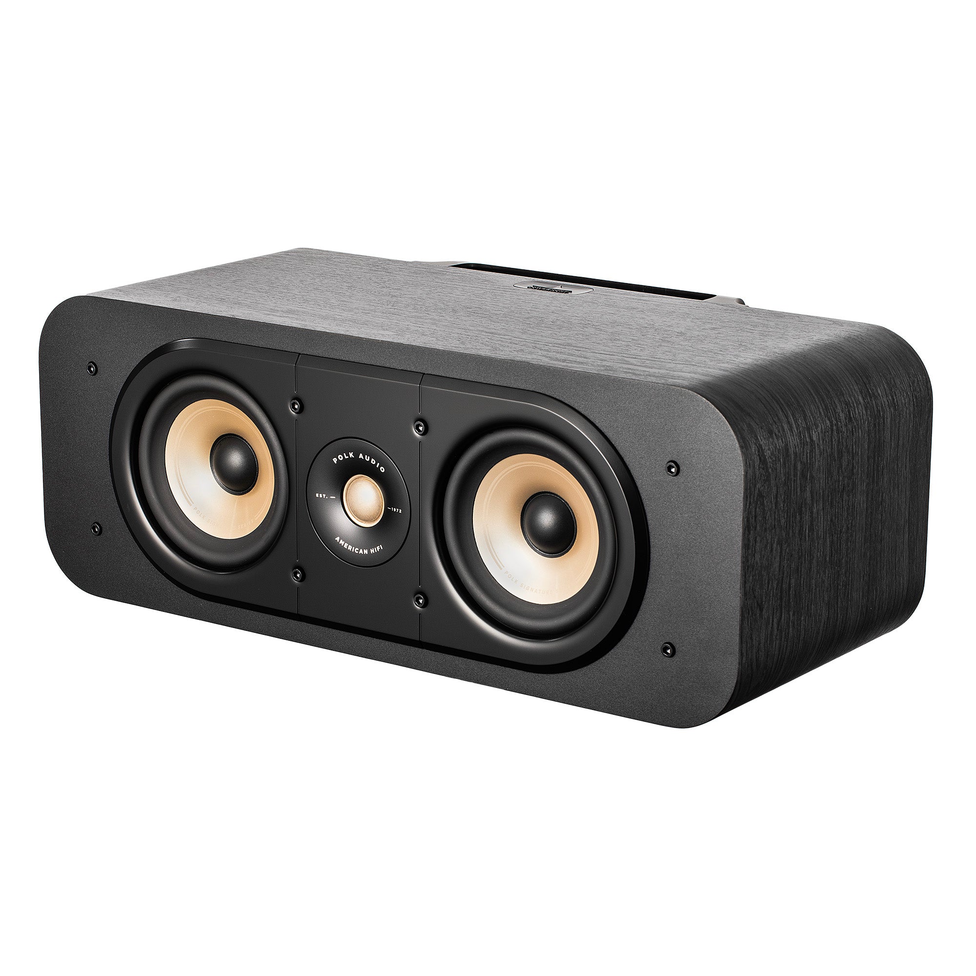 Polk Signature Elite ES30 Center Channel Speaker - Hi-Res Audio Certified, Dolby Atmos & DTS:X Compatible, 1" Tweeter & Two 5.25" Woofers, Dual Power Port for Effortless Bass, Stunning Black